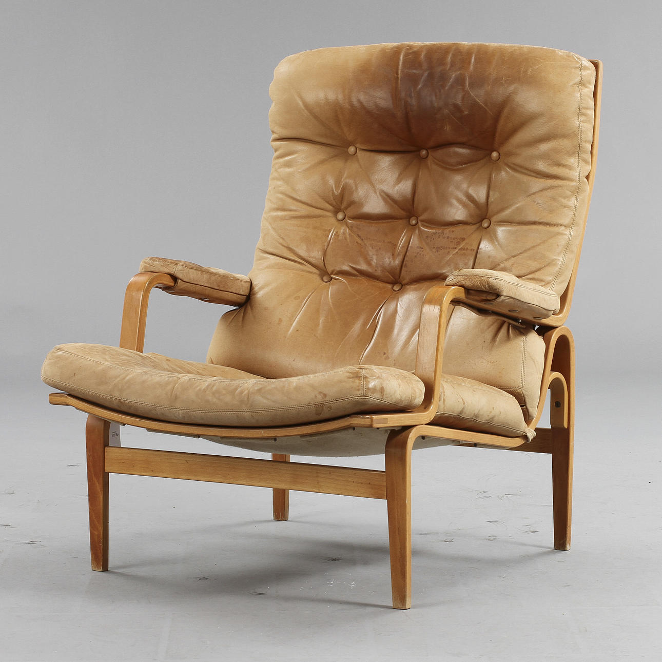 FÅTÖLJ, "Ingrid" Bruno Mathsson för Dux.