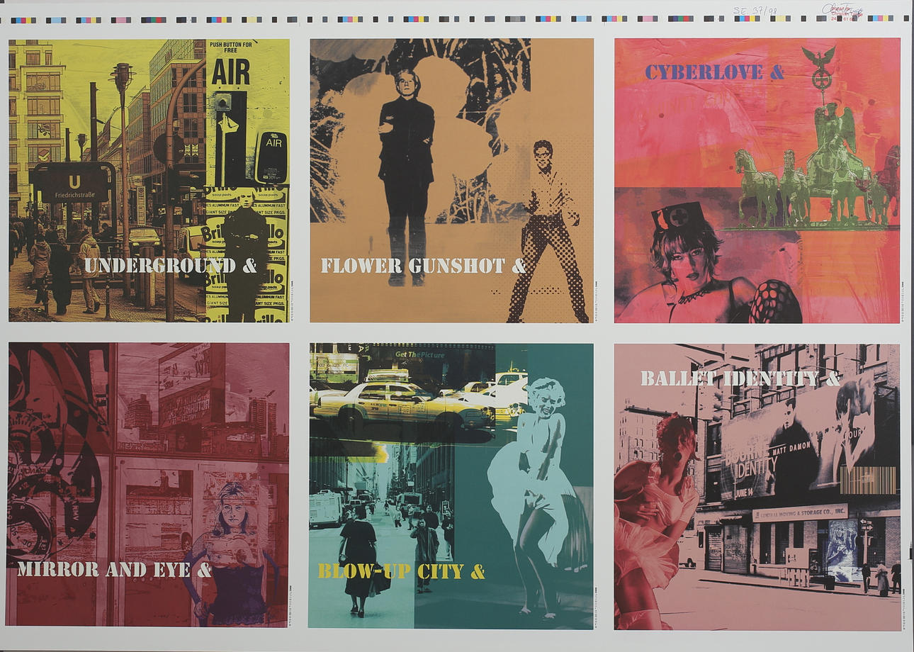 CHRISTIAN TANGÖ. "Underground & Flower Gunshot ......". Färgserigrafi. Signerad. 37/98.