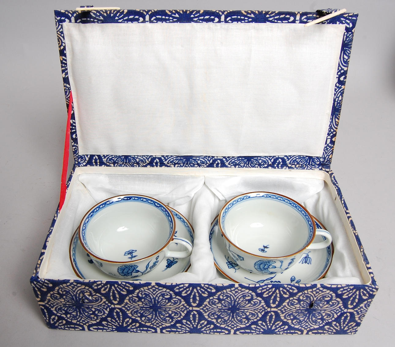 KOPPAR, 1 par, porslin, " Nejlika " Ikeas 1700-tals serie.