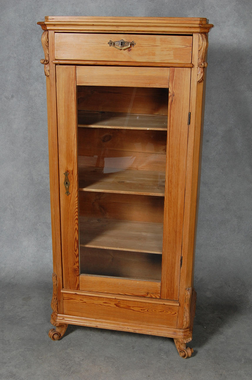 DRÄNGASKÅP, med glasdörrar, 18-1900-tal.