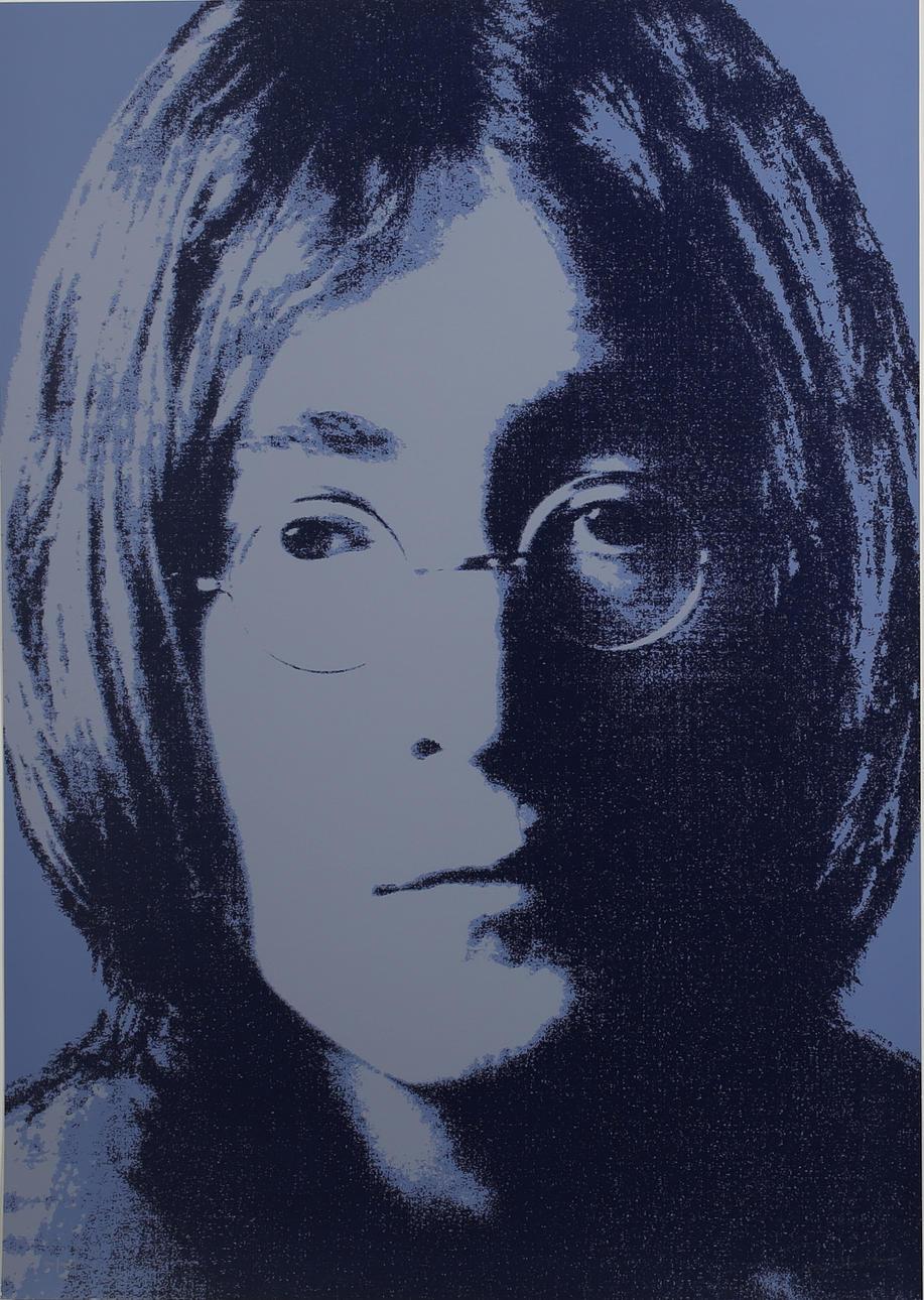 TOM MOORE. John Lennon. Silkscreentryck. Signerad och numrerad 119/490.