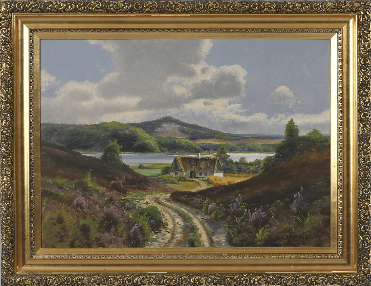 WILLY JENSEN. Olja på duk, signerad.