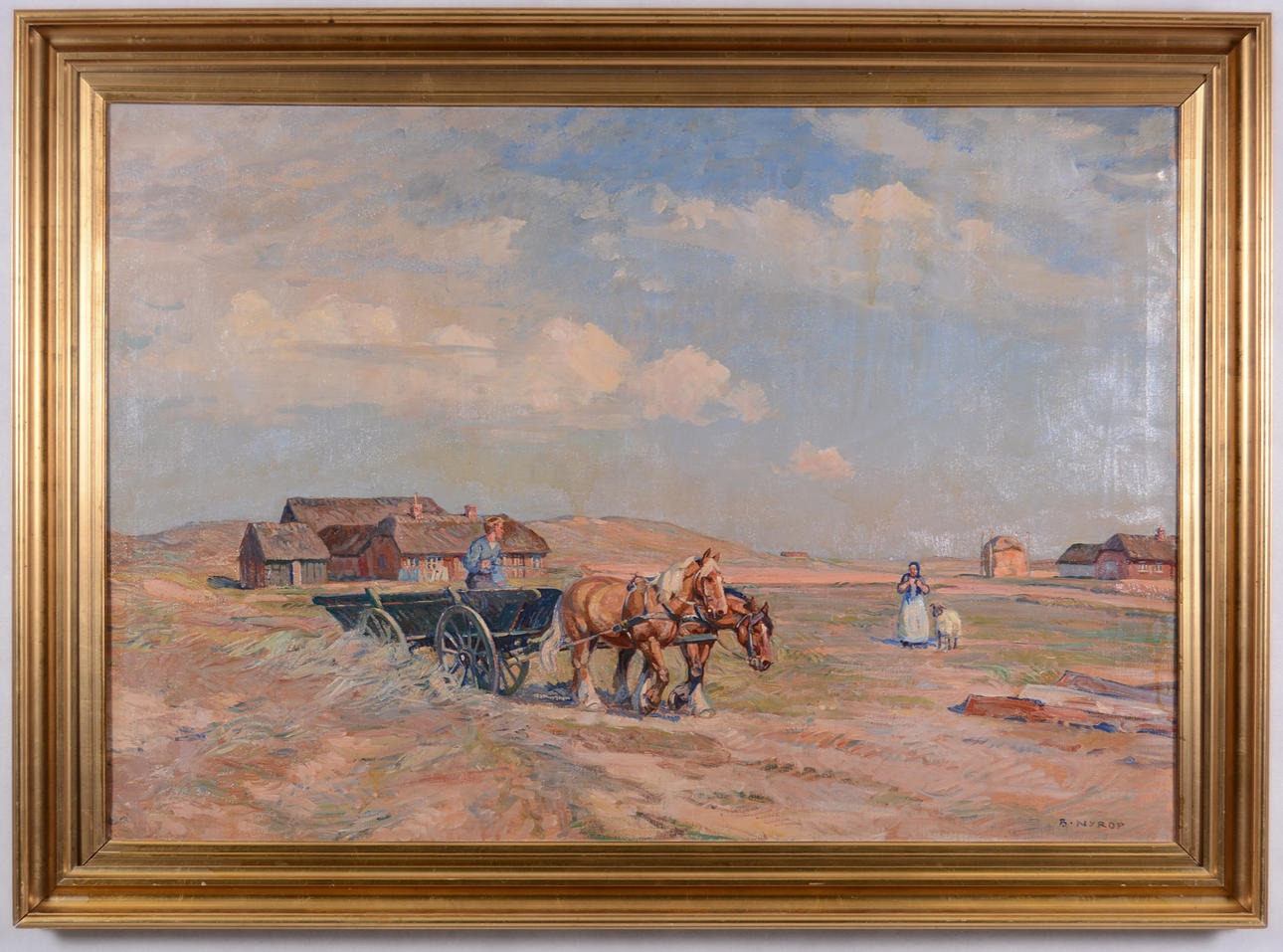 BØRGE NYROP. Oil on canvas.