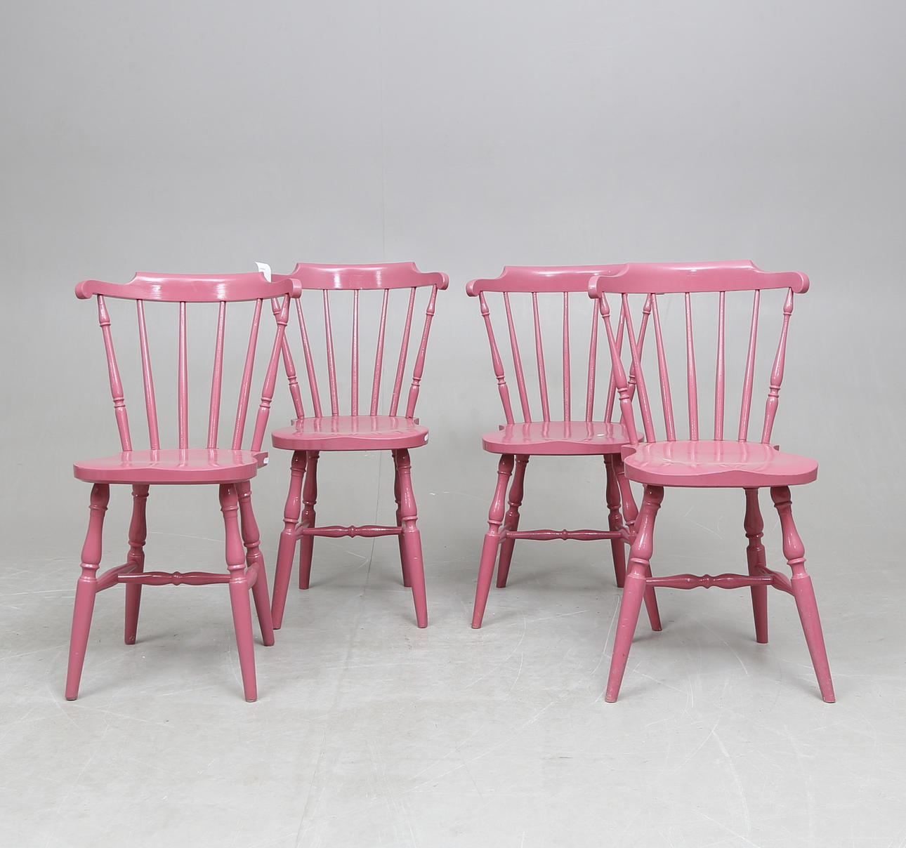 PINNSTOLAR, 4 st, omkring 1900.