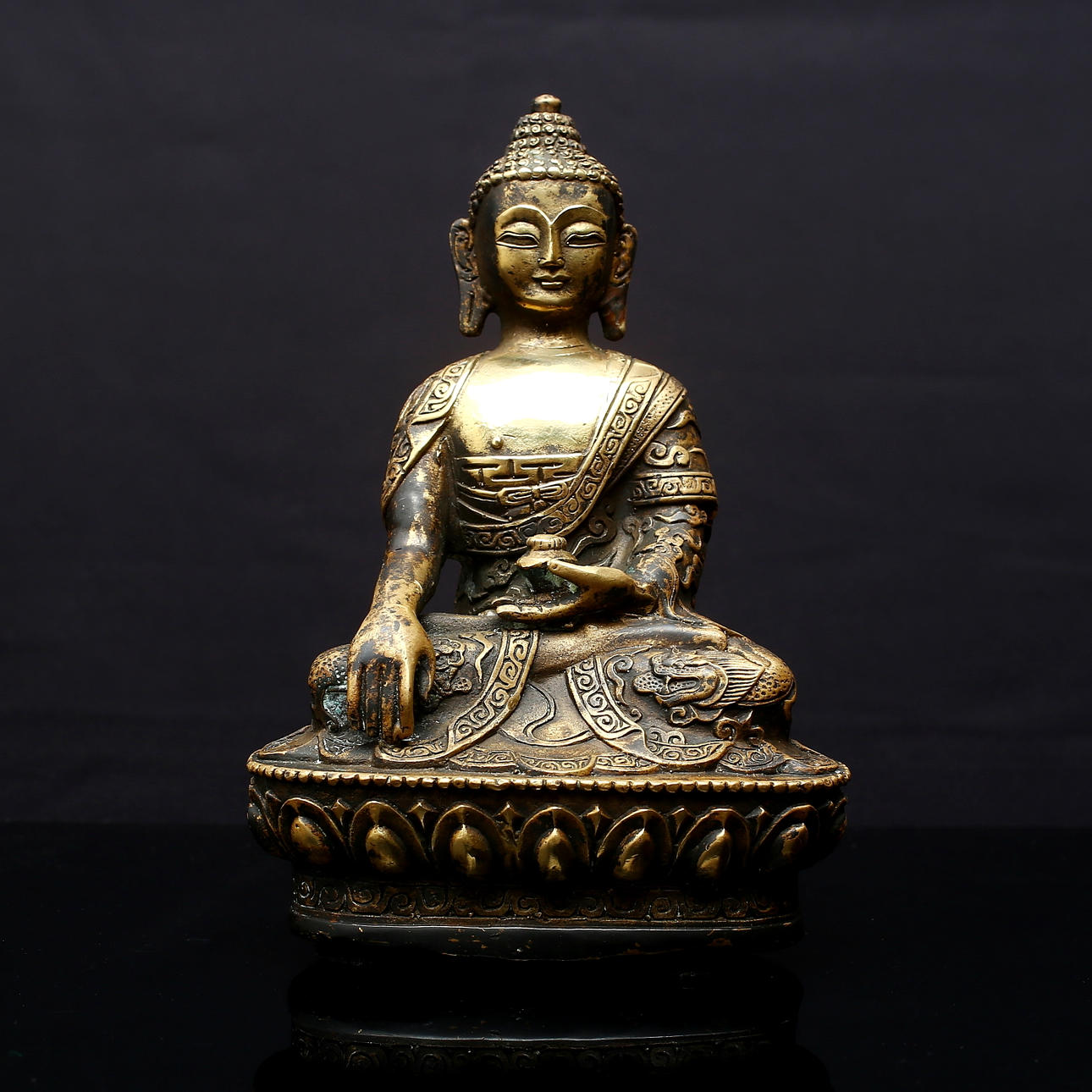 BUDDA, brons, möjligen Thailand.