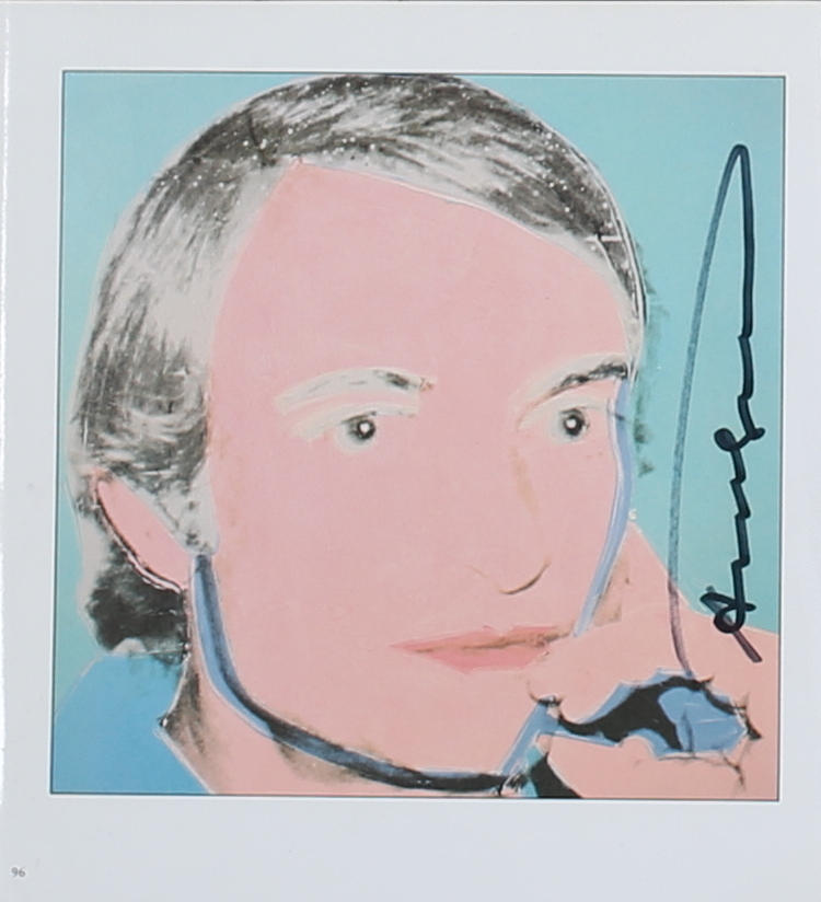 ANDY WARHOL. Roy Lichtenstein. Offsettryck. Signerad.