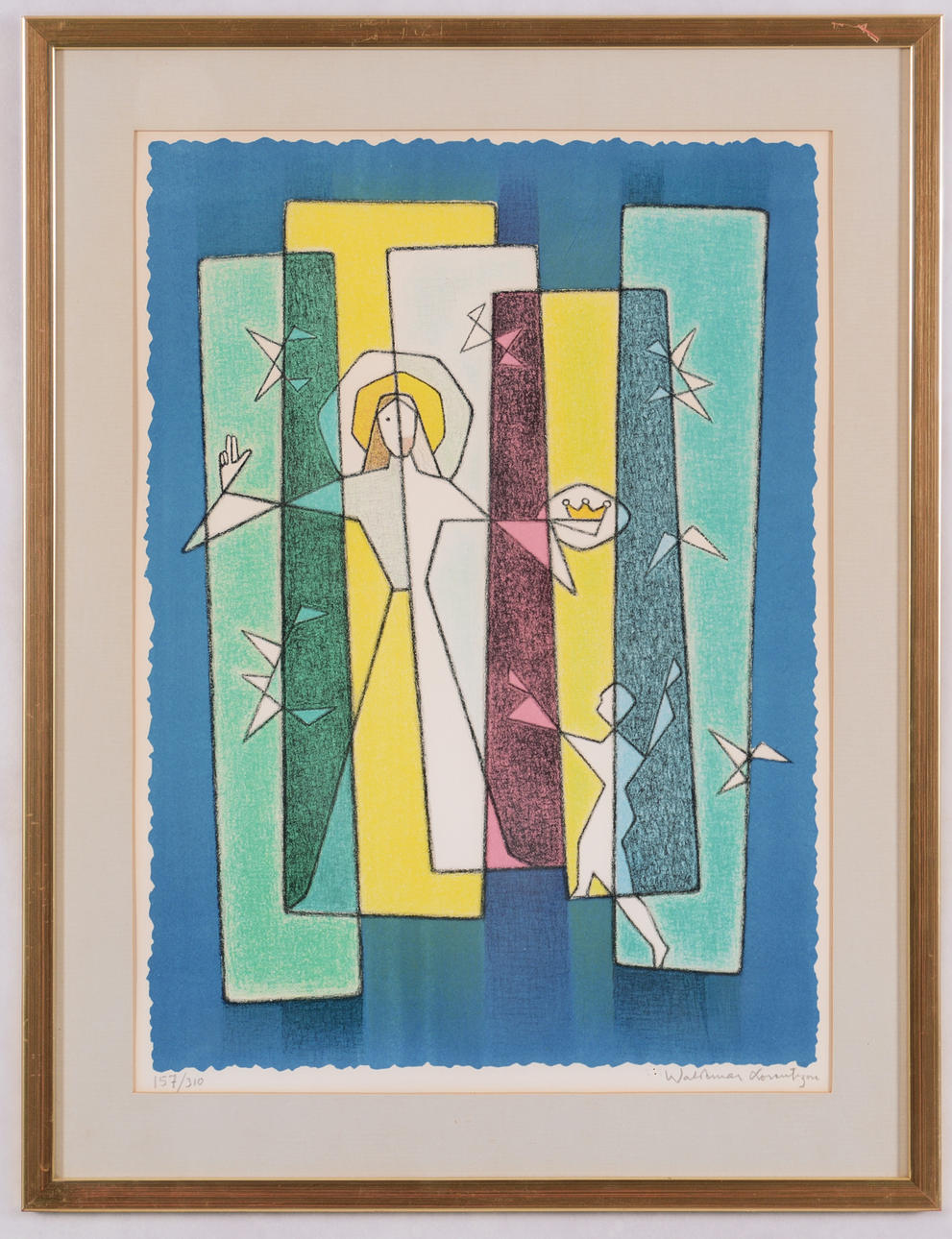 WALDEMAR LORENTZON. Färglitografi.