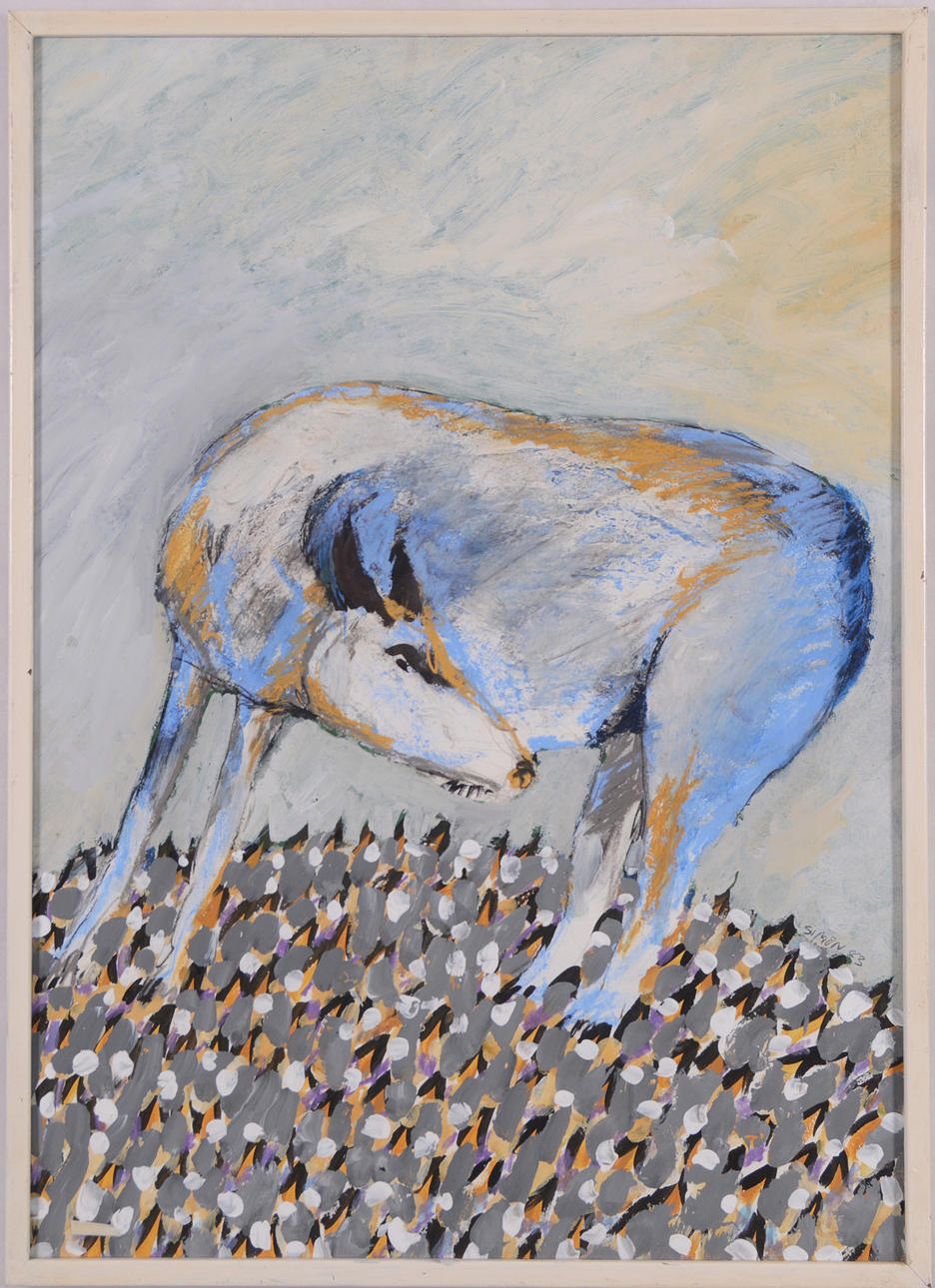 SIMON ARNE. Gouache.