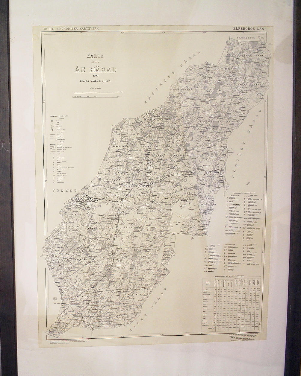 KARTA, Ås Härad, 1927.