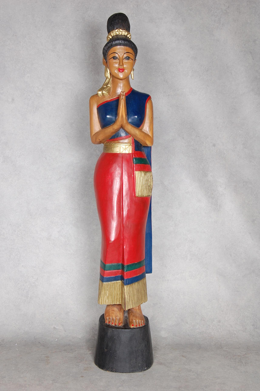 SKULPTUR, orientalisk, träskuren.