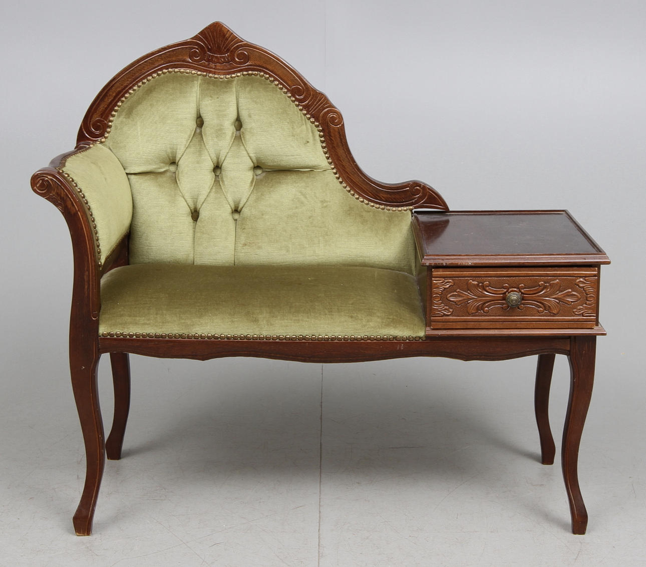 TELEFONBÄNK, rokokostil, 1900-tal.