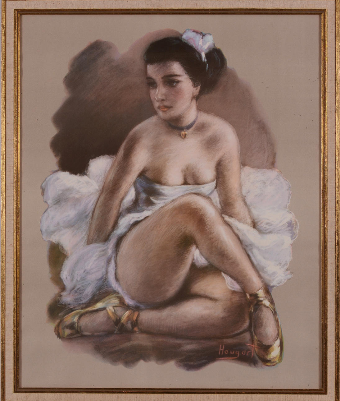 KNUD HOUGART. Pastel.