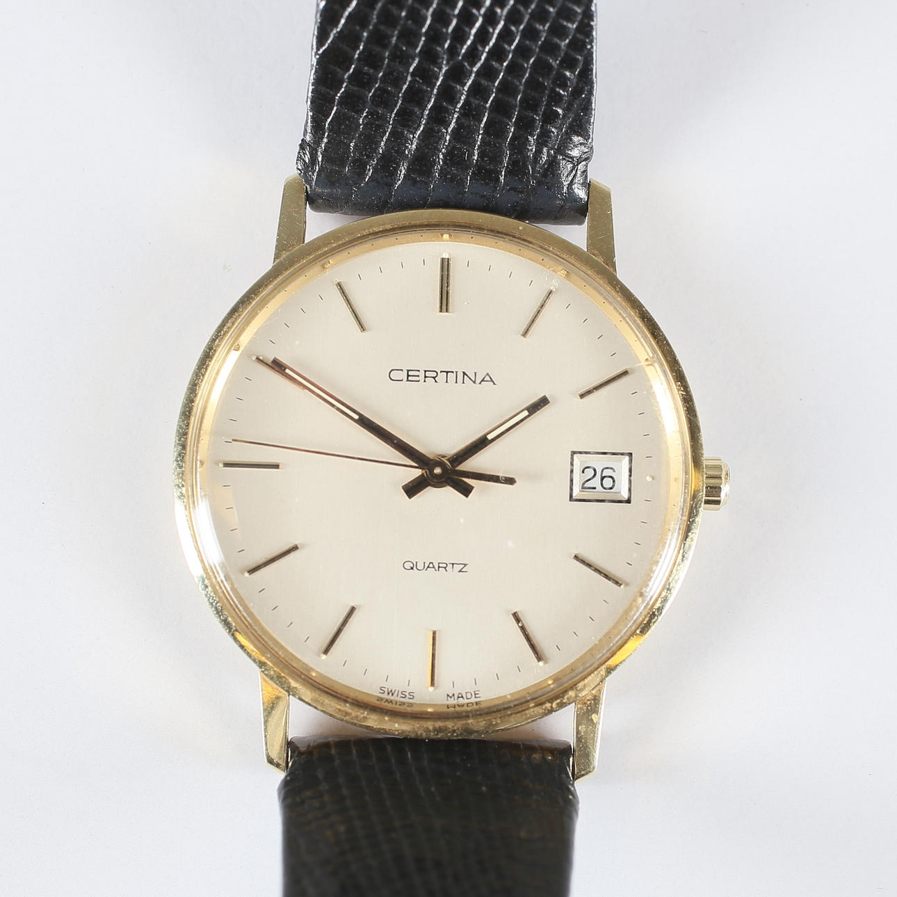 ARMBANDSUR, 18K guld, Certina, quartz, 1989.