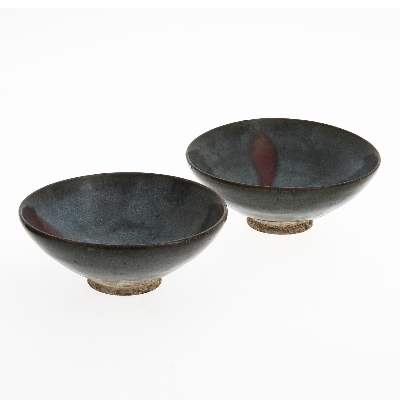 SKÅLAR, 2 st, stengods, Yuan-stil.