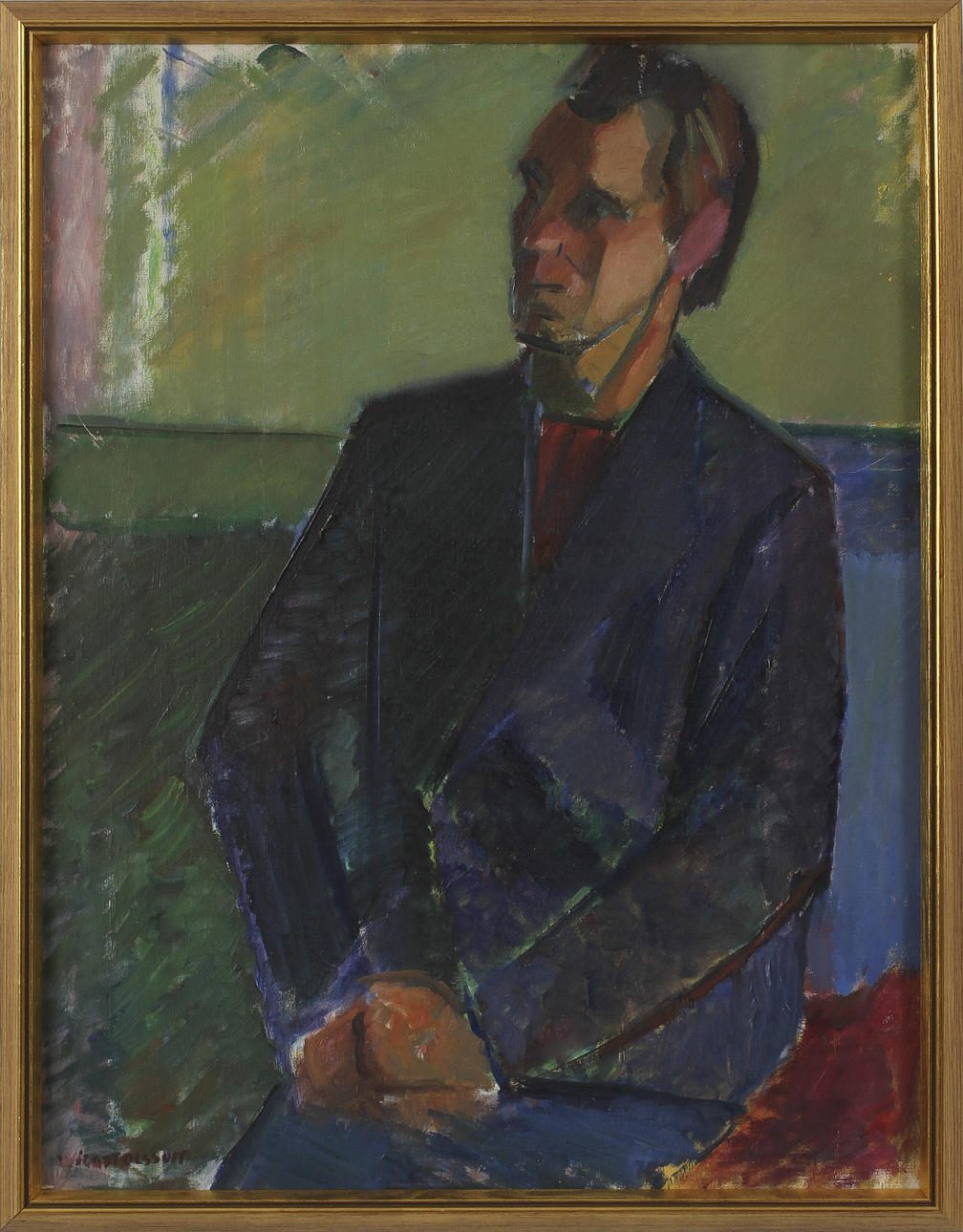 WILGOT OLSSON. Olja på duk. Signerad.