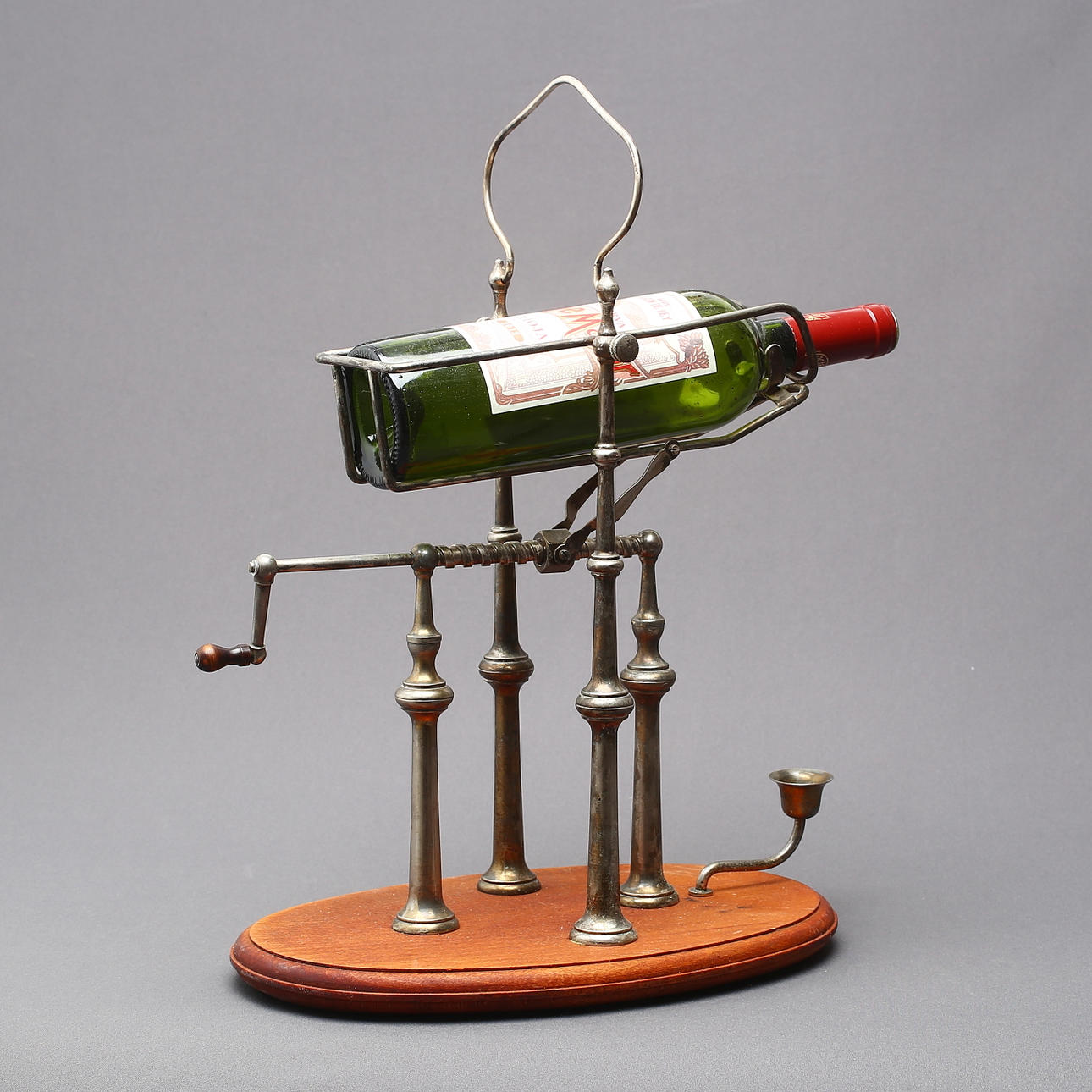 DECANTING CRADLE, marked "Made in France", 1900s/2000s.