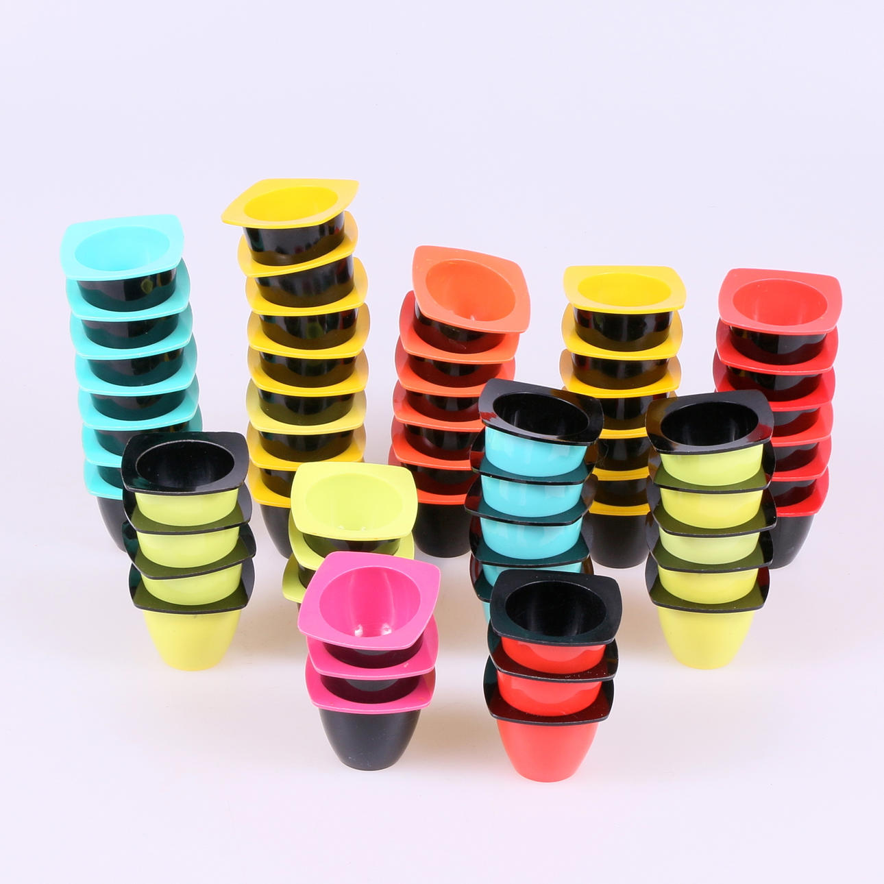 EGG CUPS, plastic, 56 pcs. "Jonas", Per Bjelving for Gustavsberg.