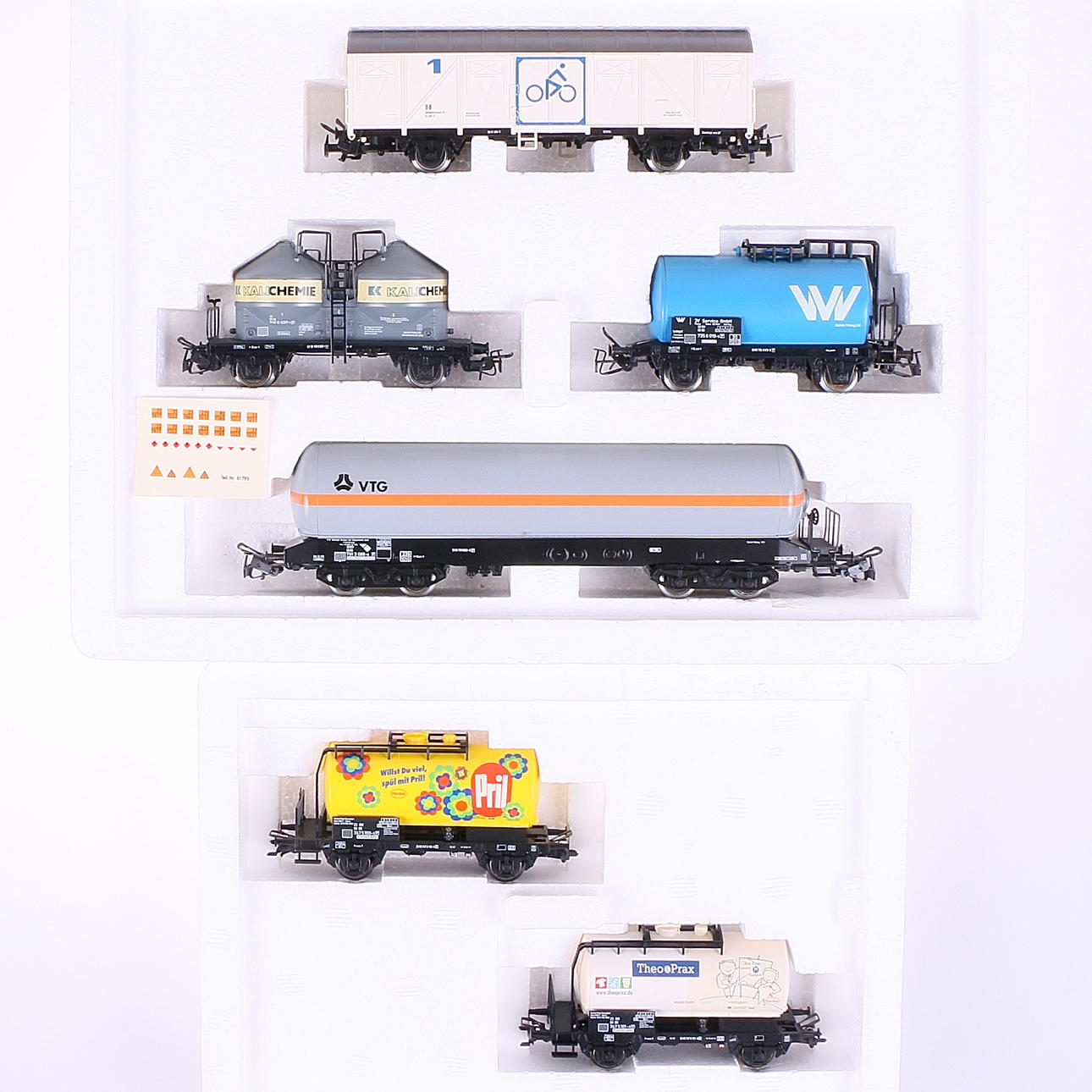 GODSVAGNAR, 2 set, DB, Märklin no 4794 samt 46427.