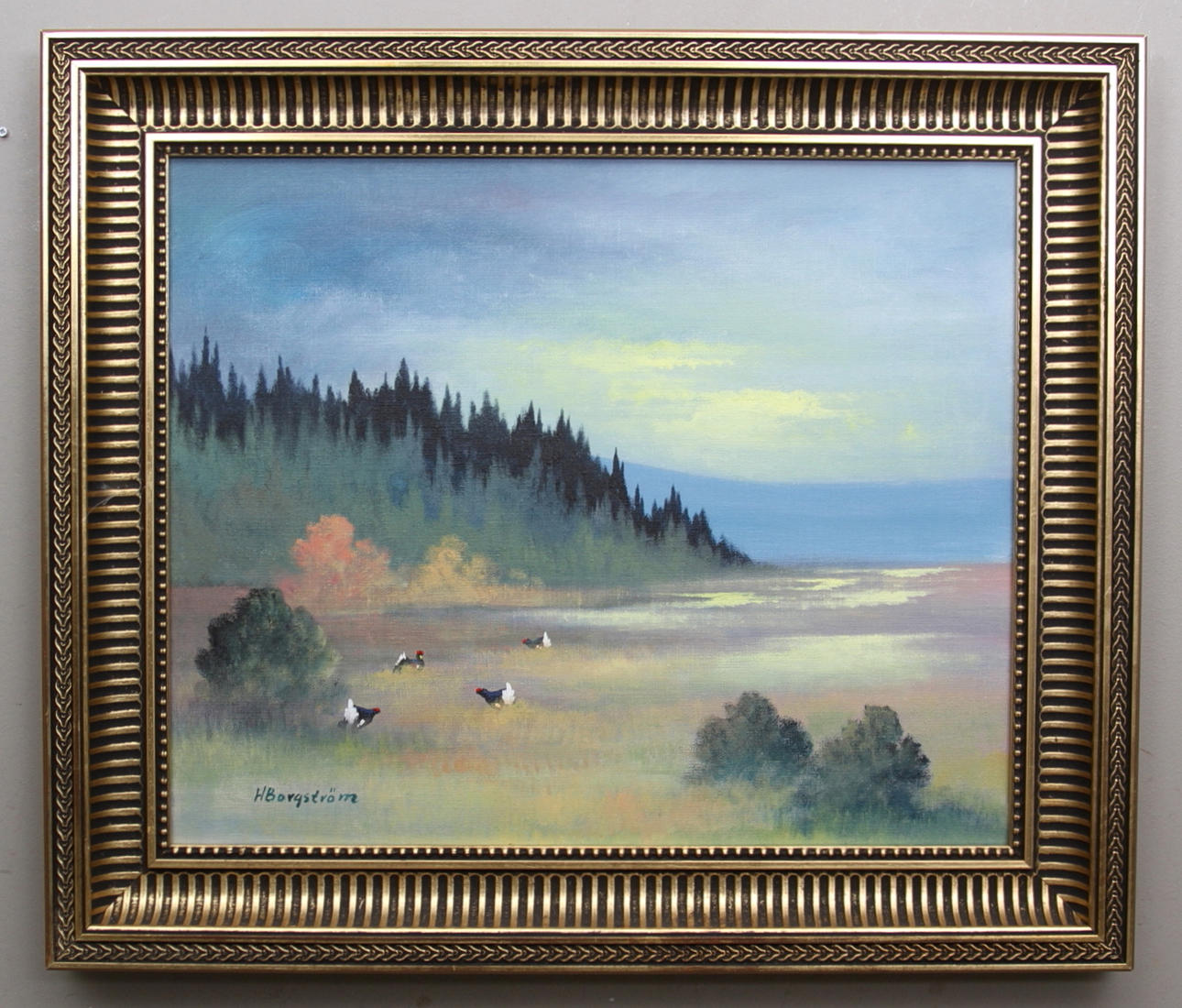 H. BORGSTRÖM. Orrspel på myr.