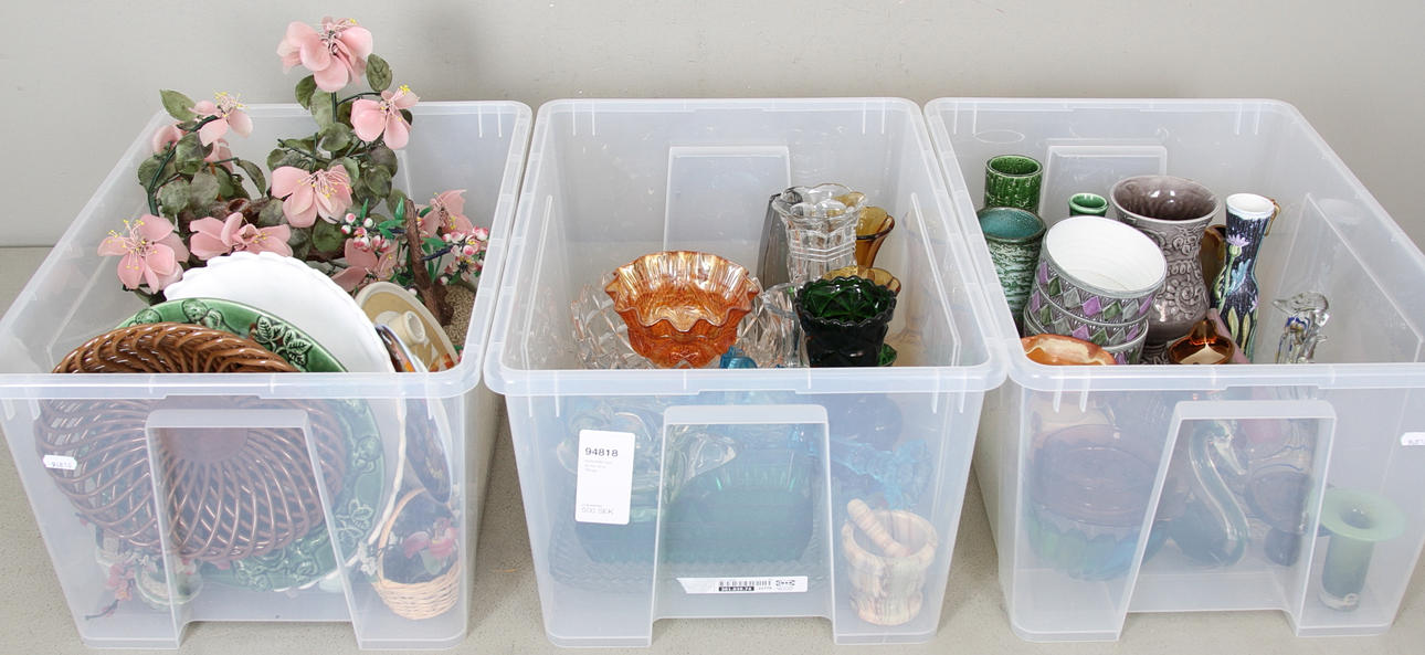 KERAMIK och GLAS, bl.a. Tillinge.