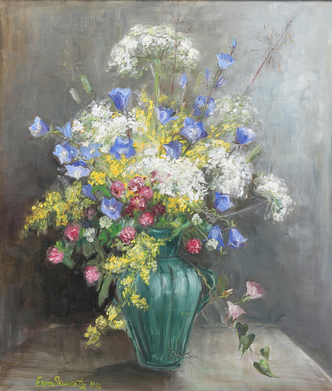 EVA SIWERTZ. oil on canvas, signed, dated 1956.