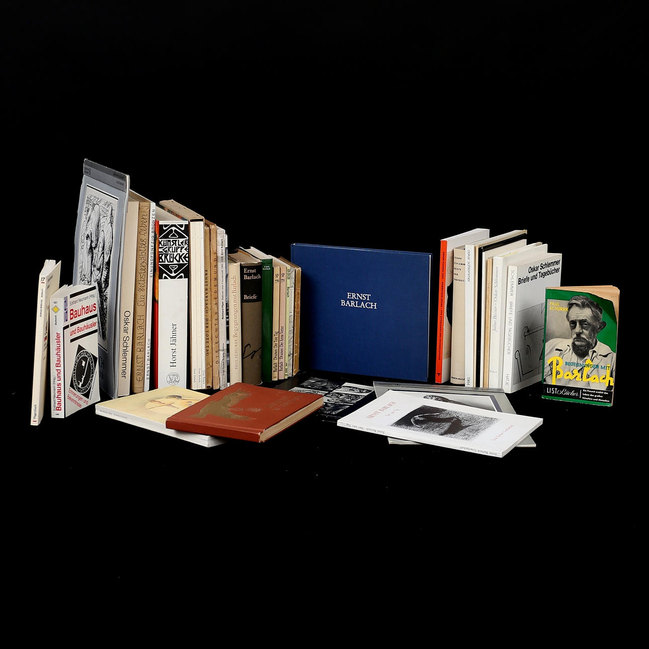 BÖCKER, parti konstböcker, Ernst Barlach, Oskar Schlemmer.