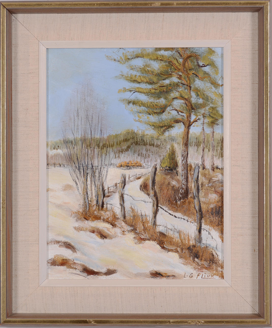 LARS GUNNAR FLINK. Olja på duk.