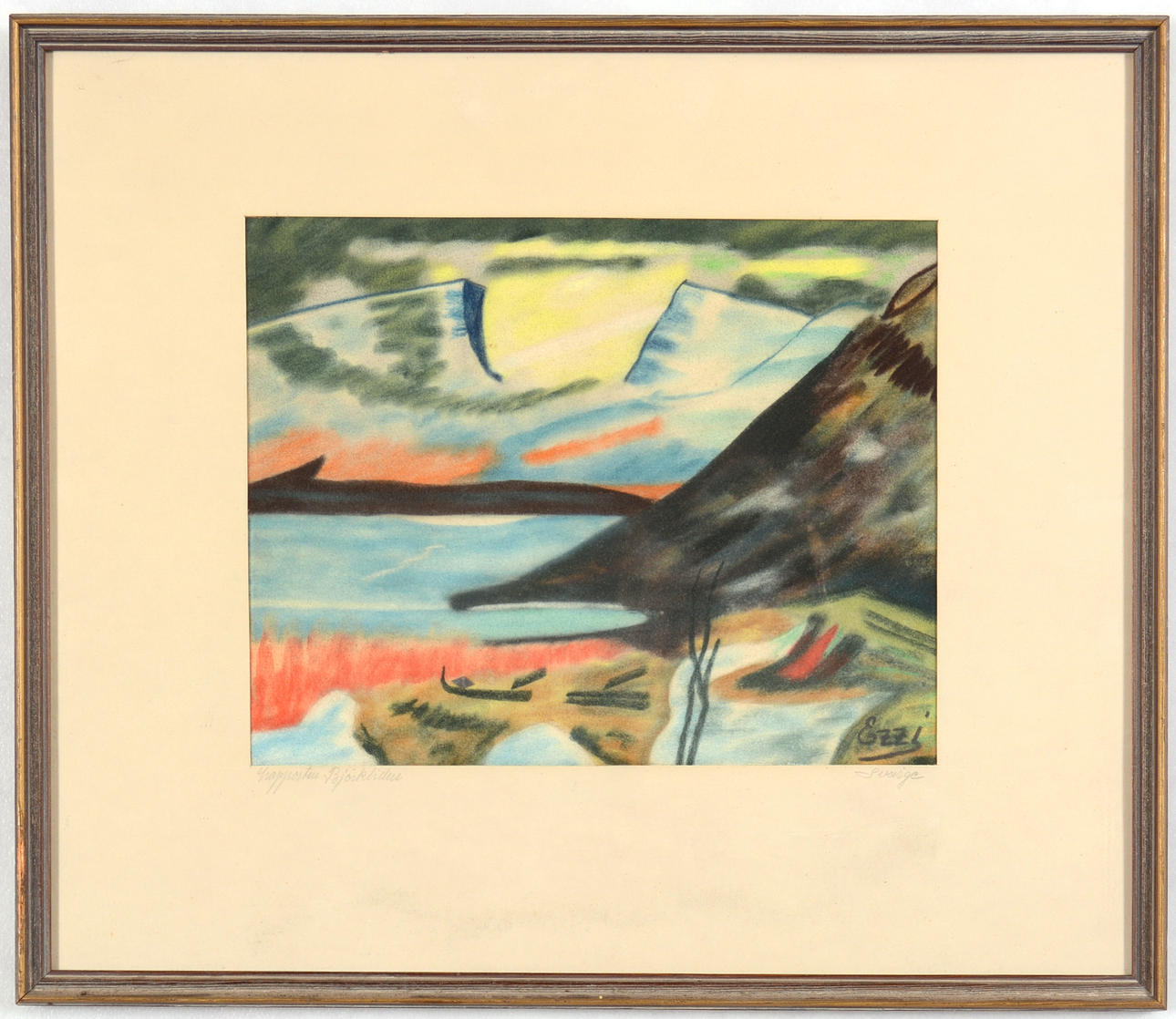 FELIX EZZI. Pastell.