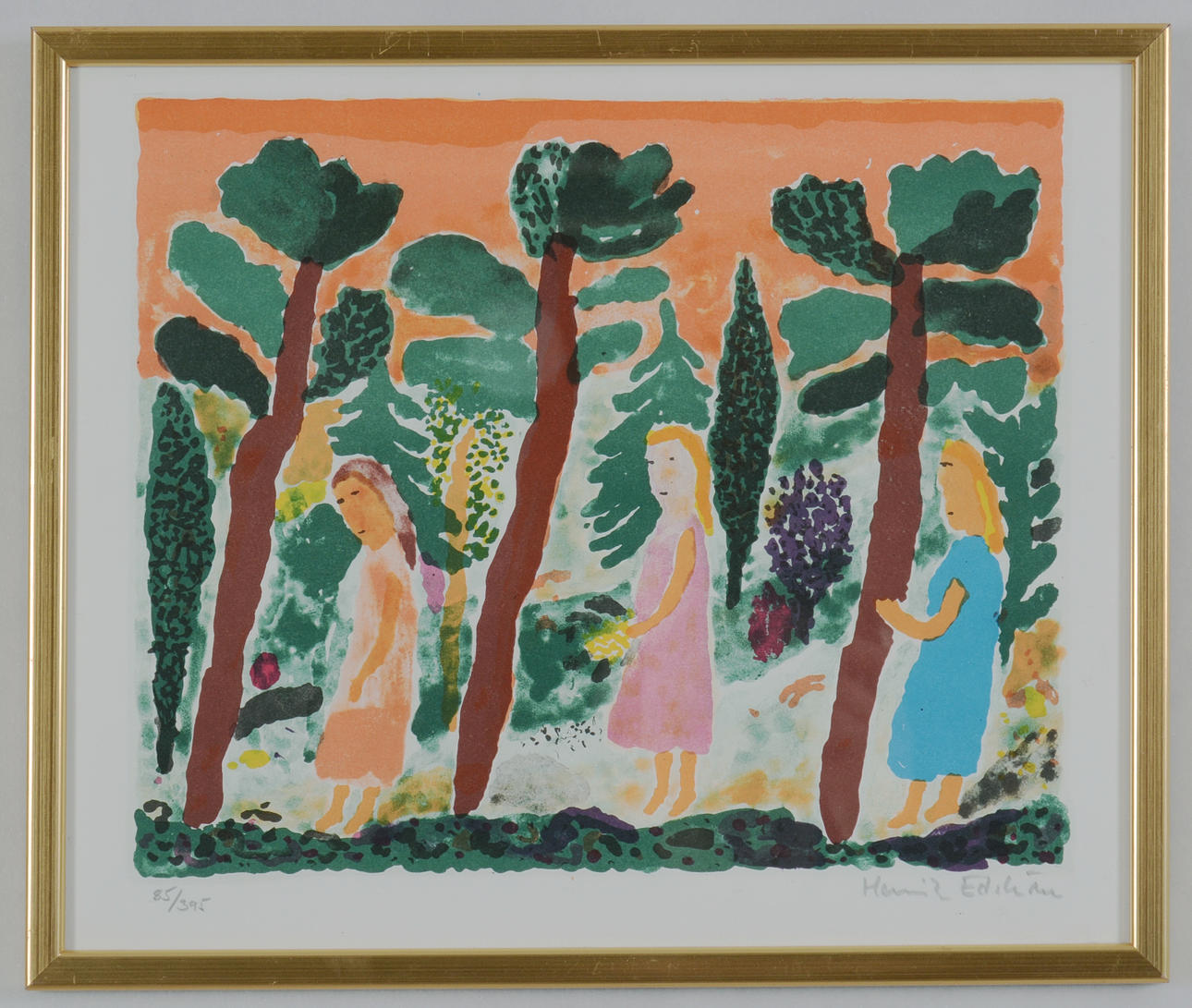 HENRIK EDSTRÖM. Color lithograph.