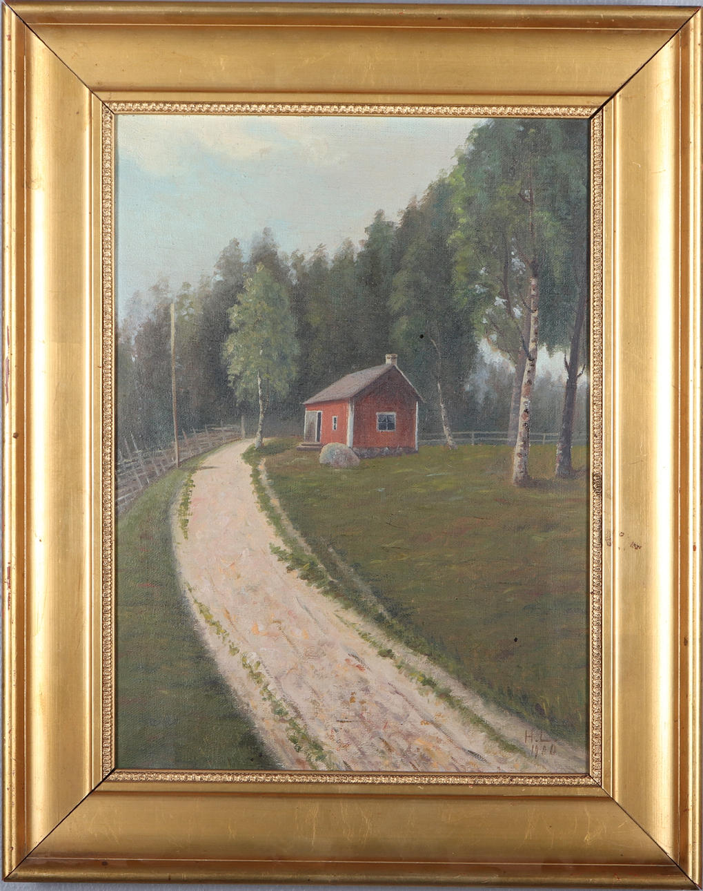 oil on canvas, signed HL and dated 1900. Art - Paintings - Auctionet