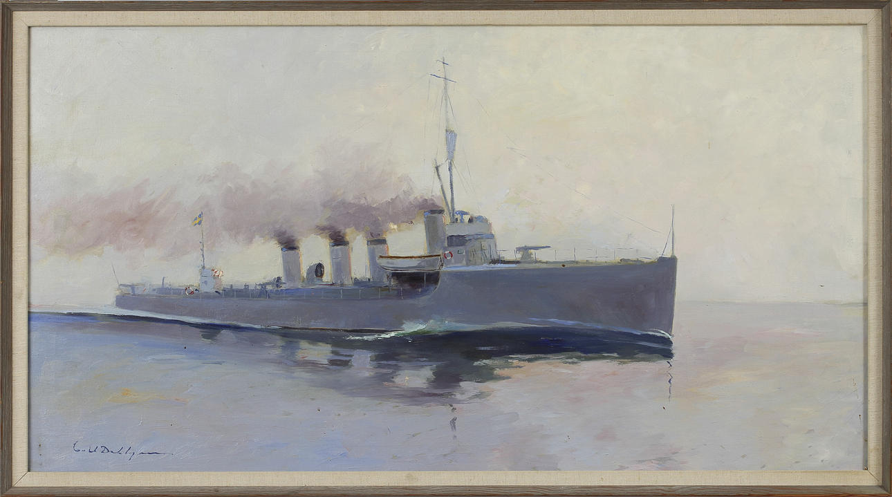 CARL DAHLGREN. Olja på duk, signerad.