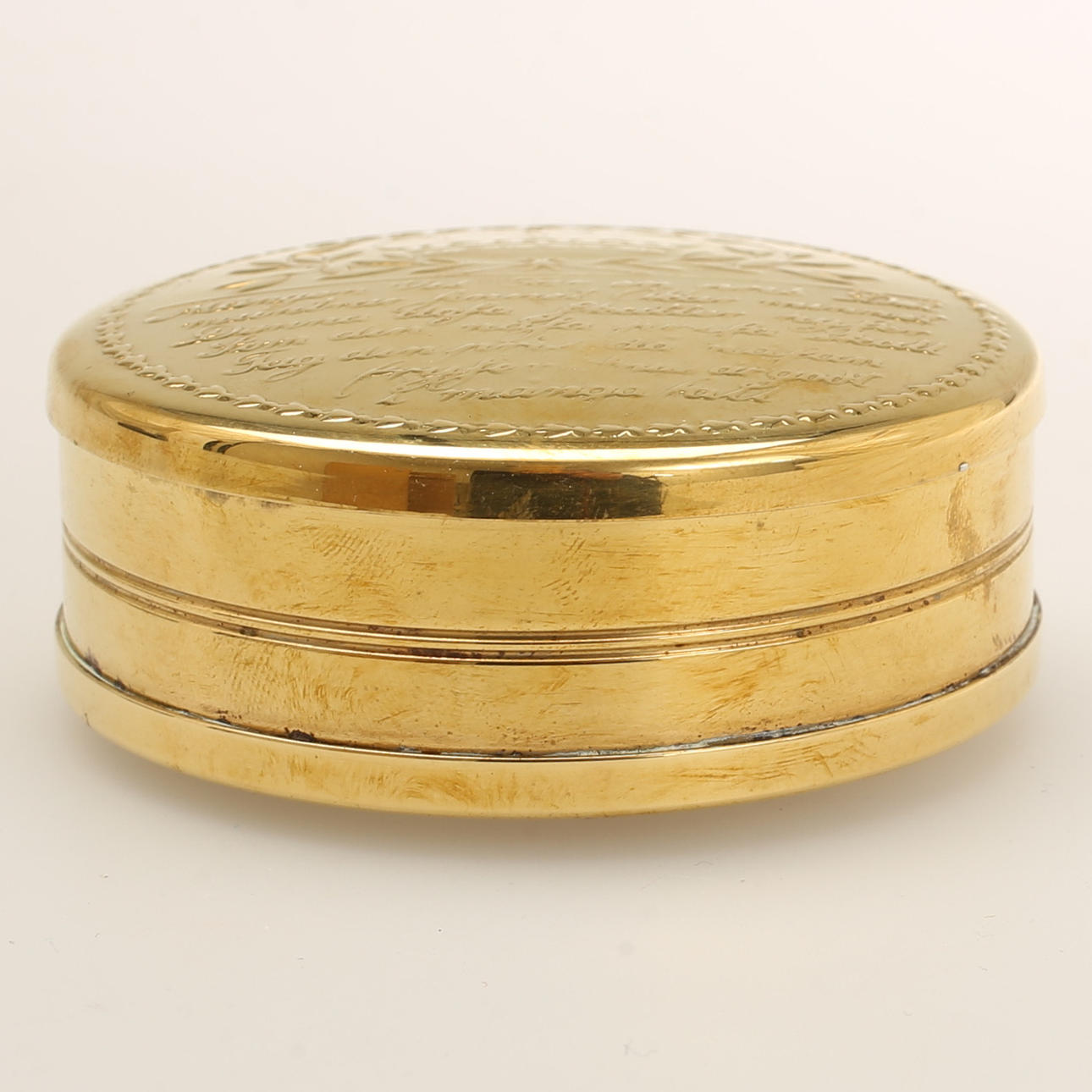 SNUS-DOSE, Messing, Skultuna.