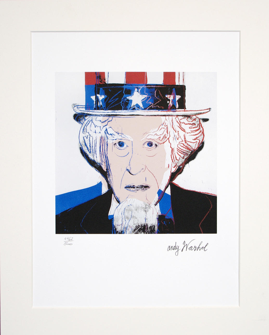 AFTER ANDY WARHOL. Uncle Sam, grano lithograph.