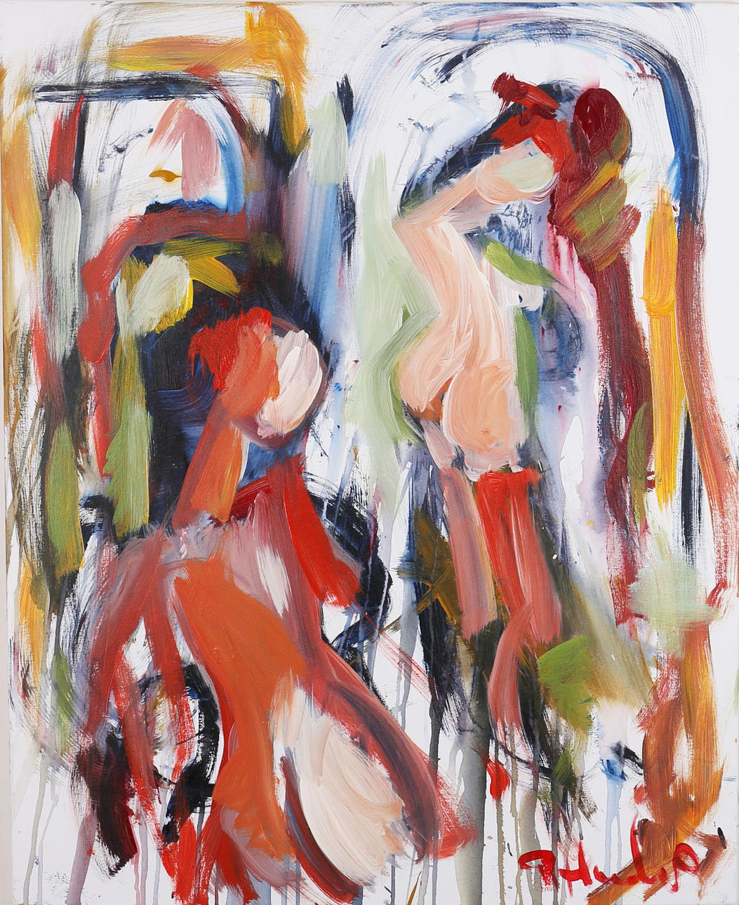 GÖRAN HAUSENKAMP. Akryl på duk, signerad G Hausenkamp.