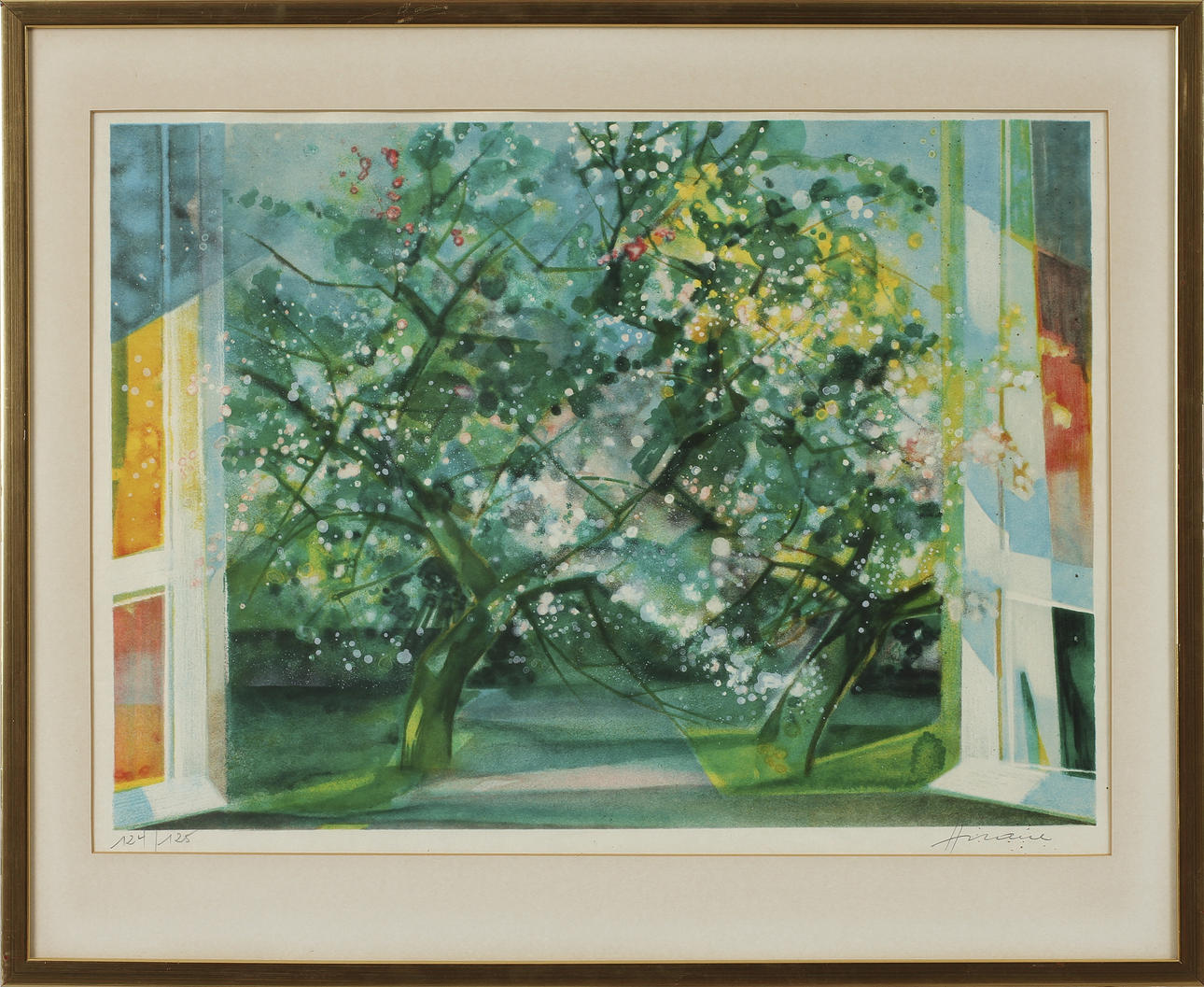 CAMILLE HILAIRE. Färglitografi, signerad och numrerad 124/125.