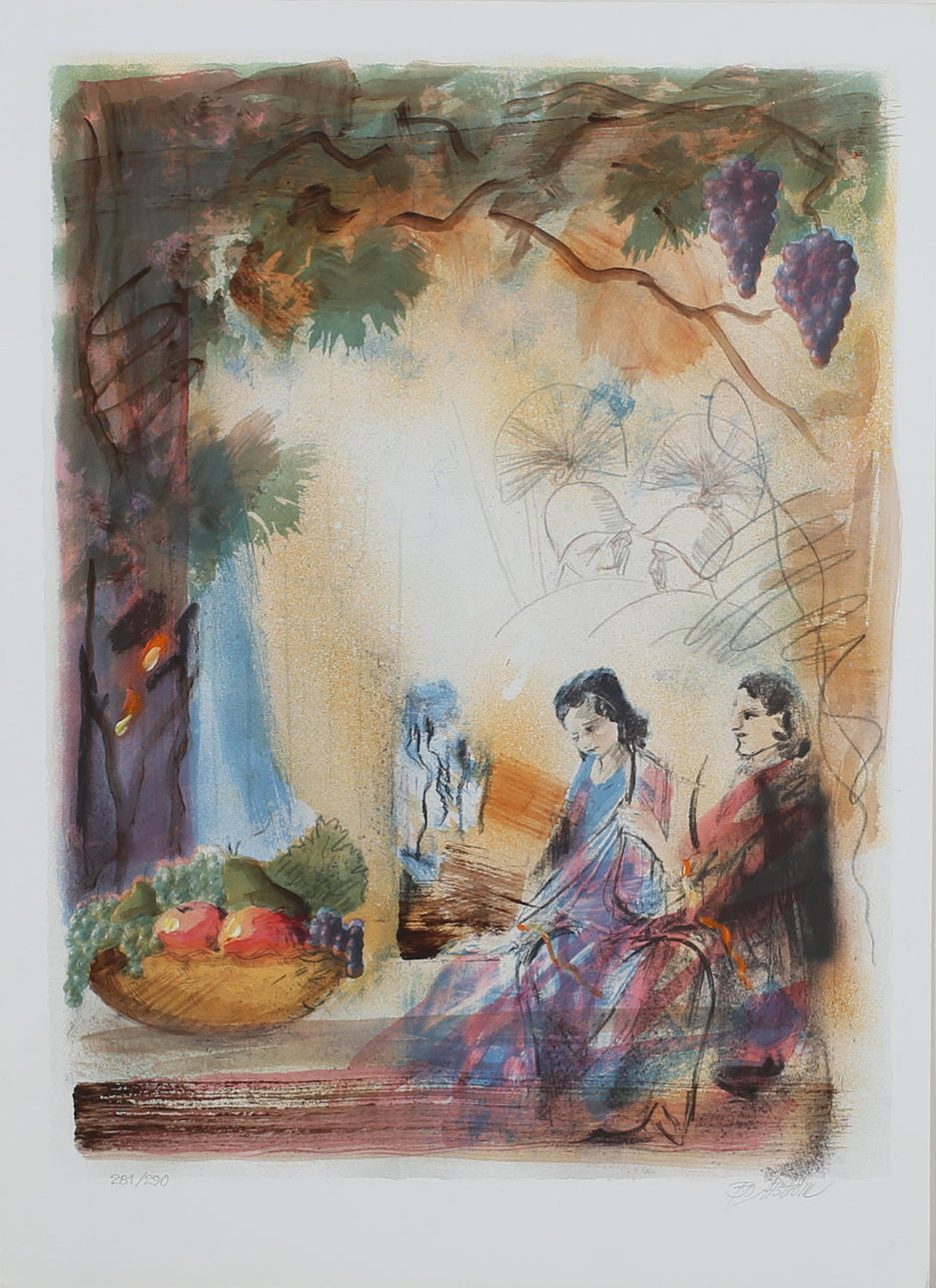 BO ÅSTRÖM. Kärlekspar. Färgserigrafi. Signerad. 281/290.