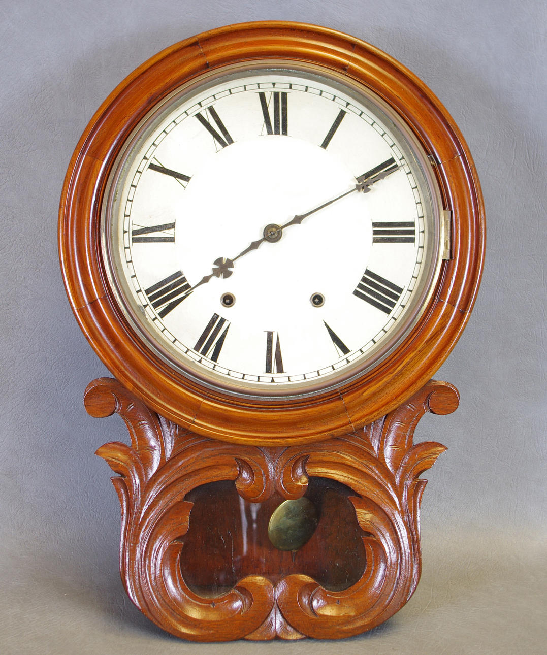 VÄGGUR, mahogny, sent 1800-tal.