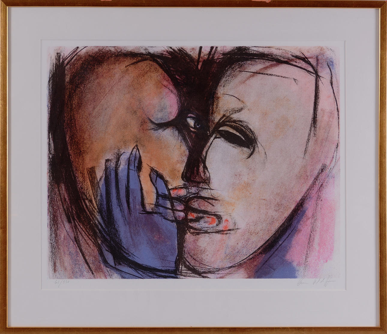 ANN WOLFF. Color lithograph.