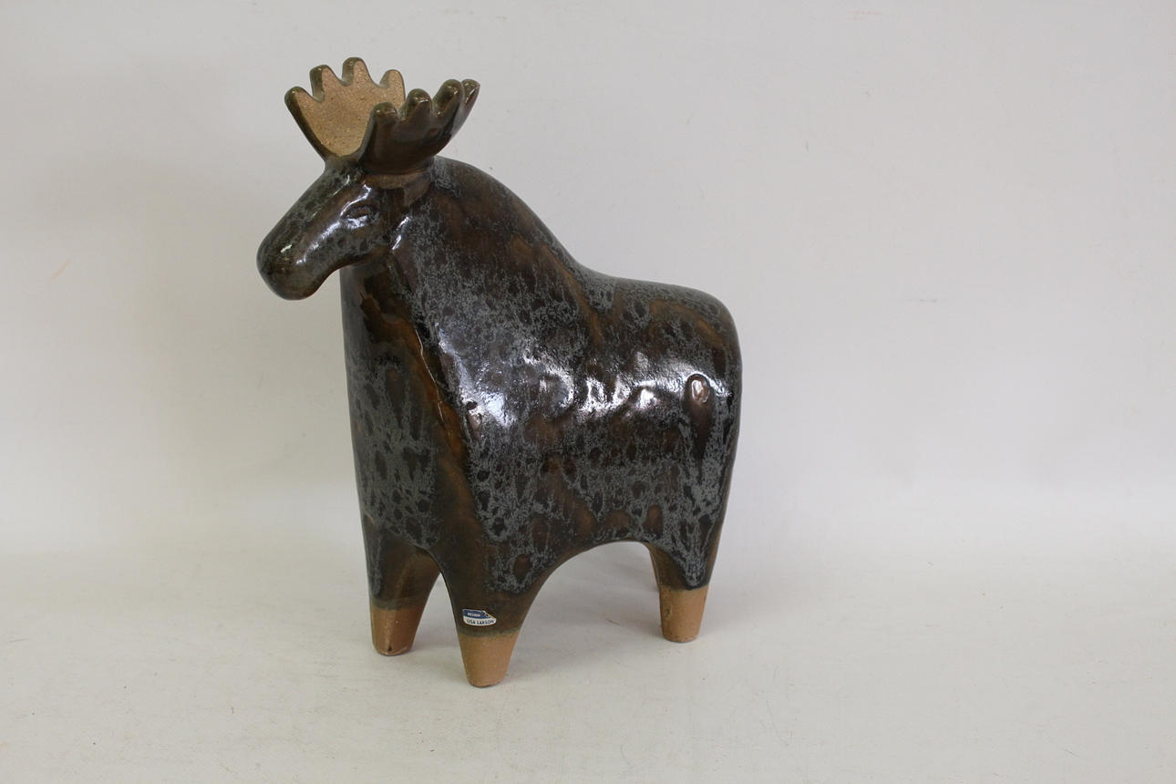 LISA LARSON. "Älg" Keramik, Gustavsberg.