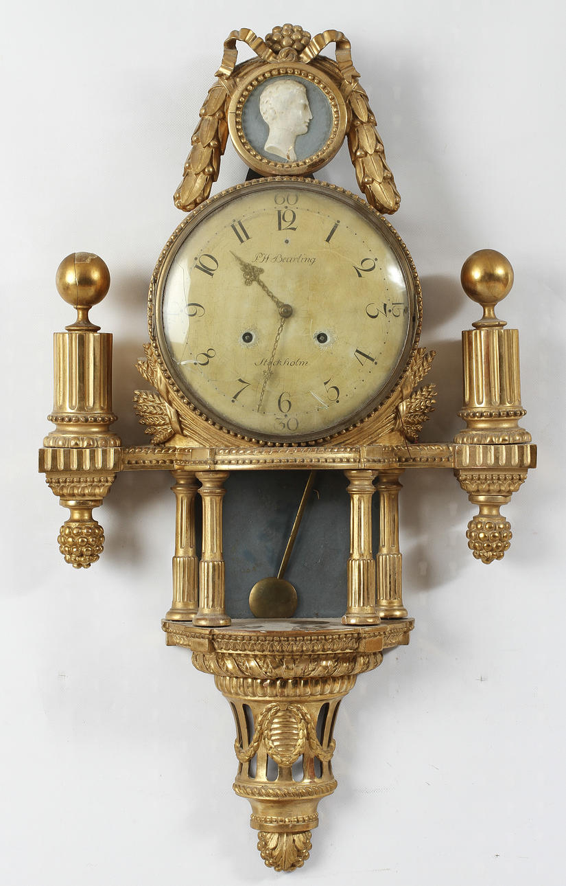 VÄGGUR, gustavianskt, Per Henrik Beurling(1783-1806), Stockholm.