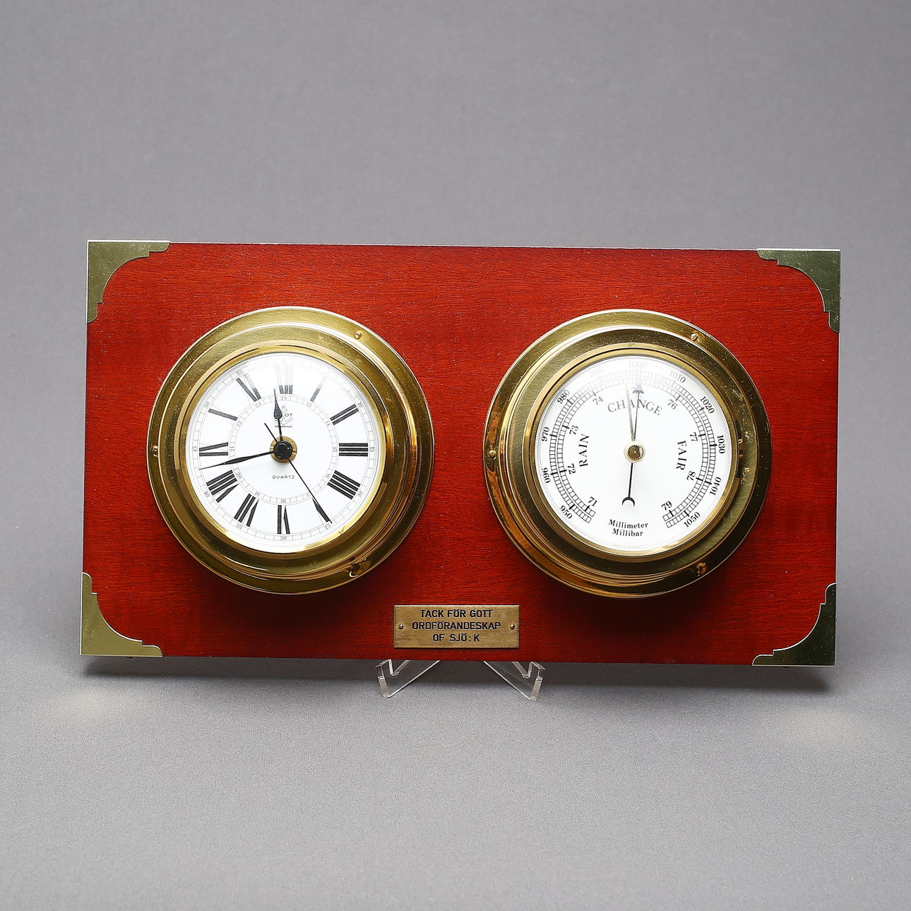SHIP'S CLOCK and BAROMETER, Pilote Marine, Germany, 1900/2000s ...