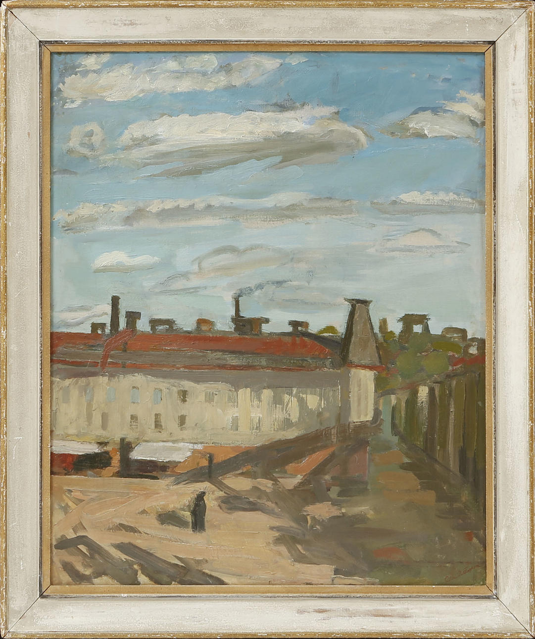 OLLE PETTERSSON. "Götabergsgatan 30", signerad.