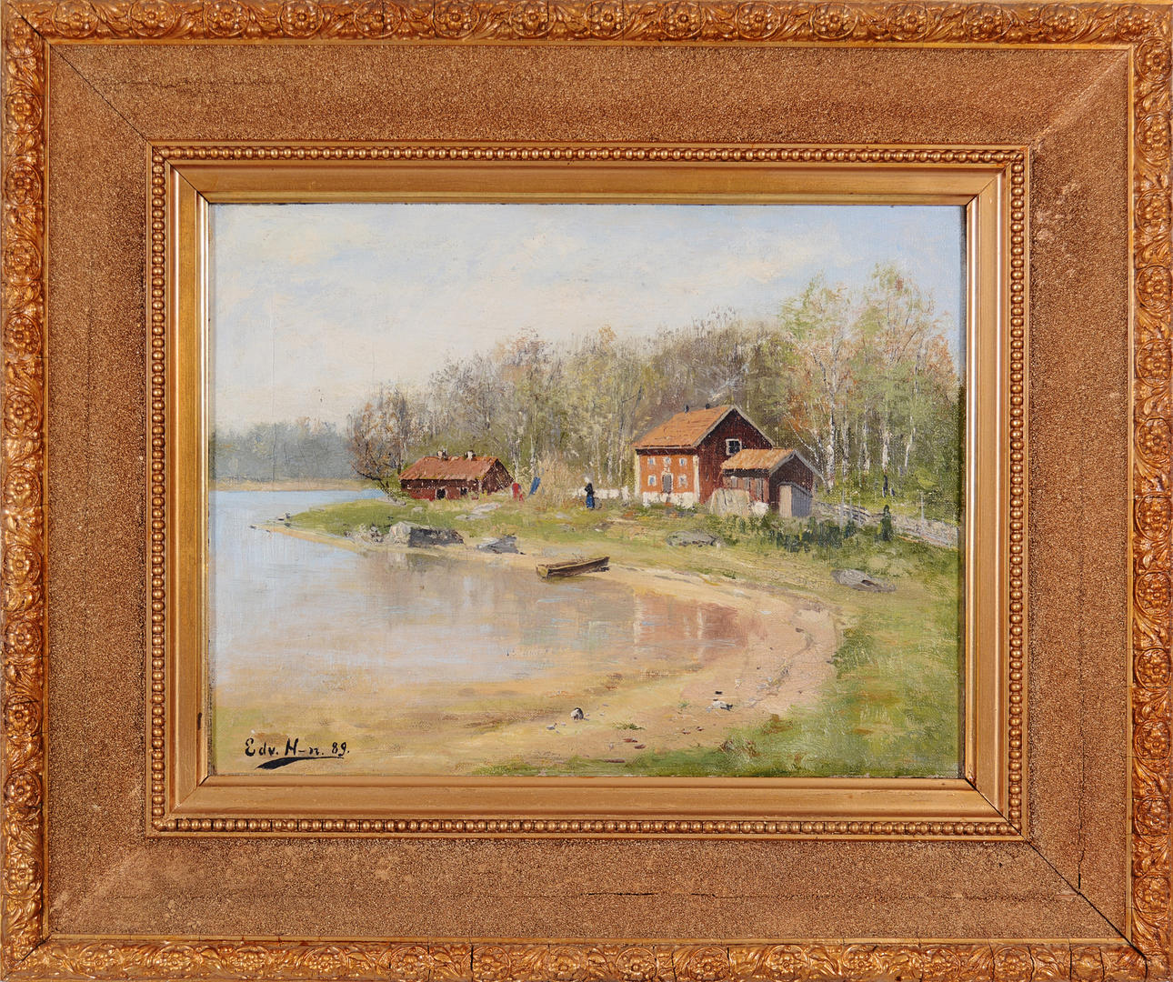 OIDENTIFIERAD KONSTNÄR. Olja på duk.