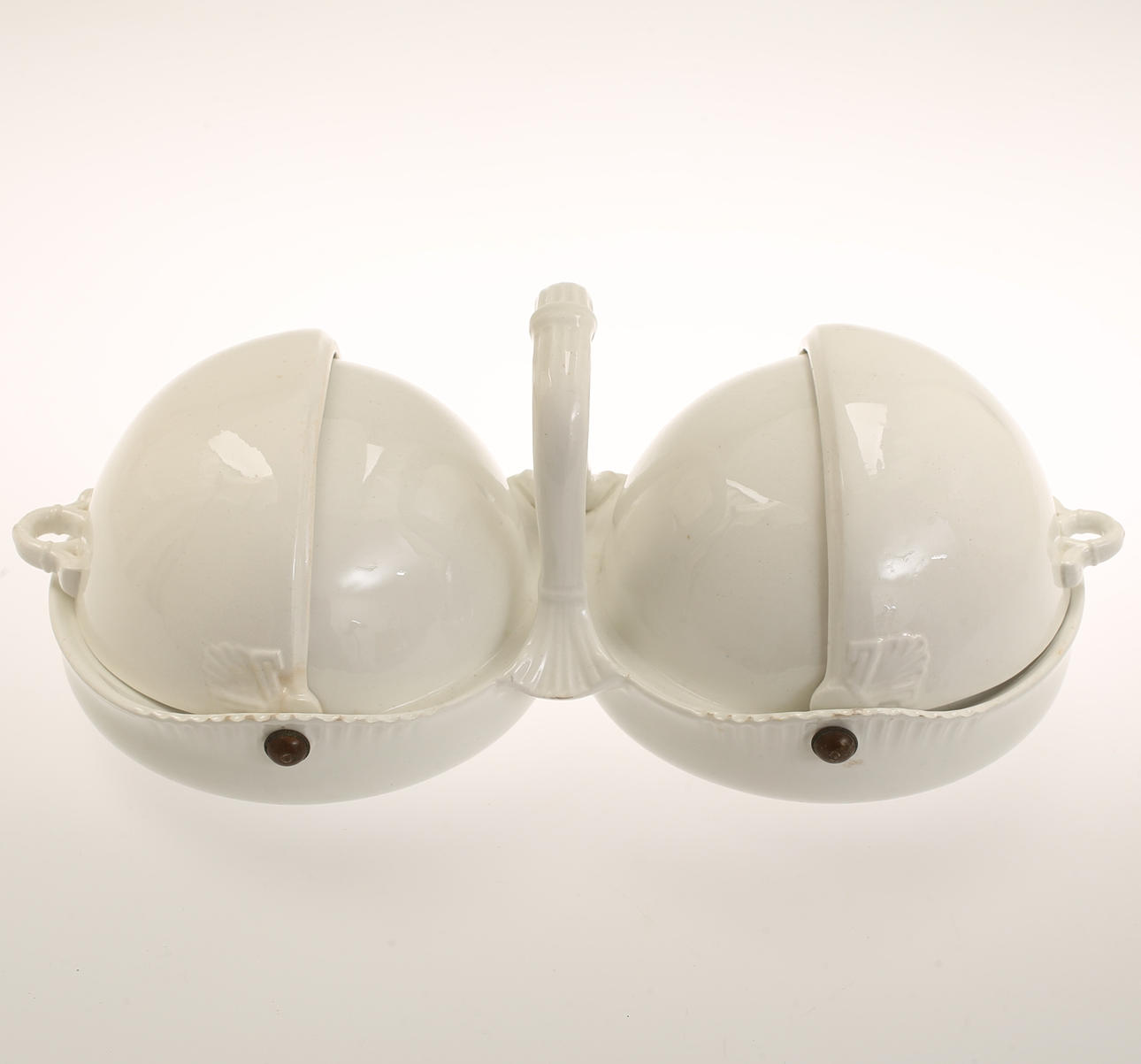 VASO DE SERVICIO, porcelana, EE. UU., década de 1890.