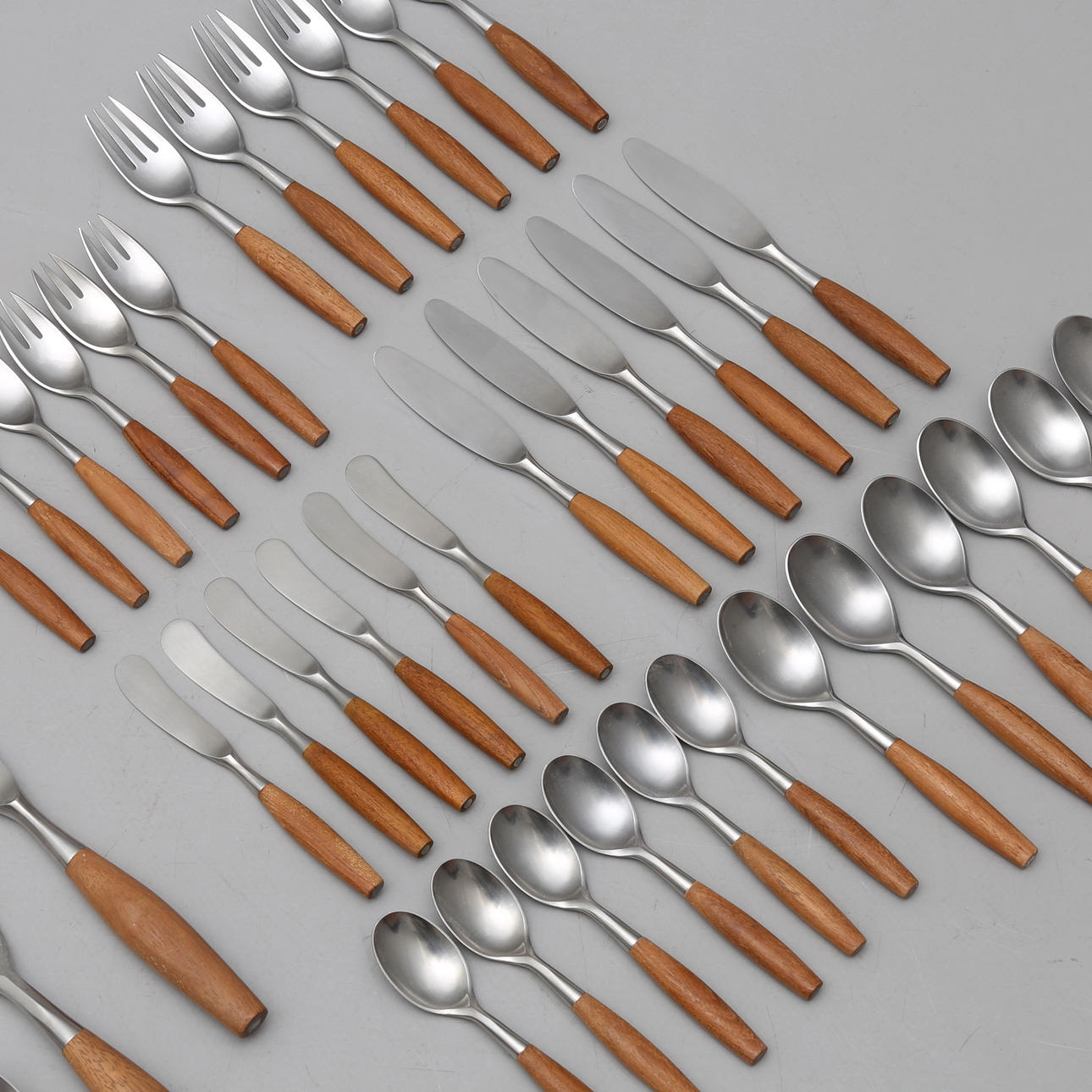 JENS QUISTGAARD, CUTLERY SET, model "Fjord".