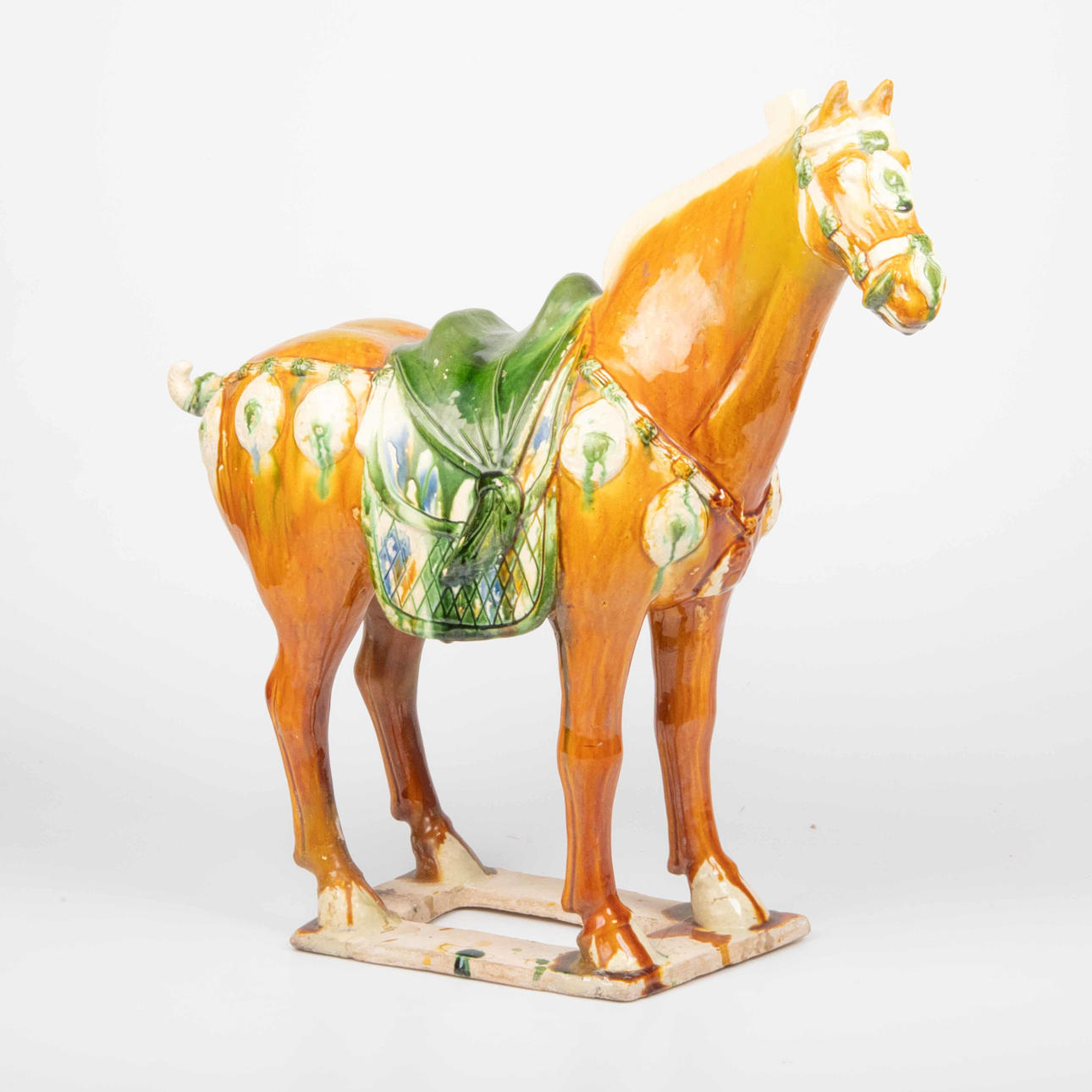 FIGURA, Tang horse, copia, gres esmaltado.