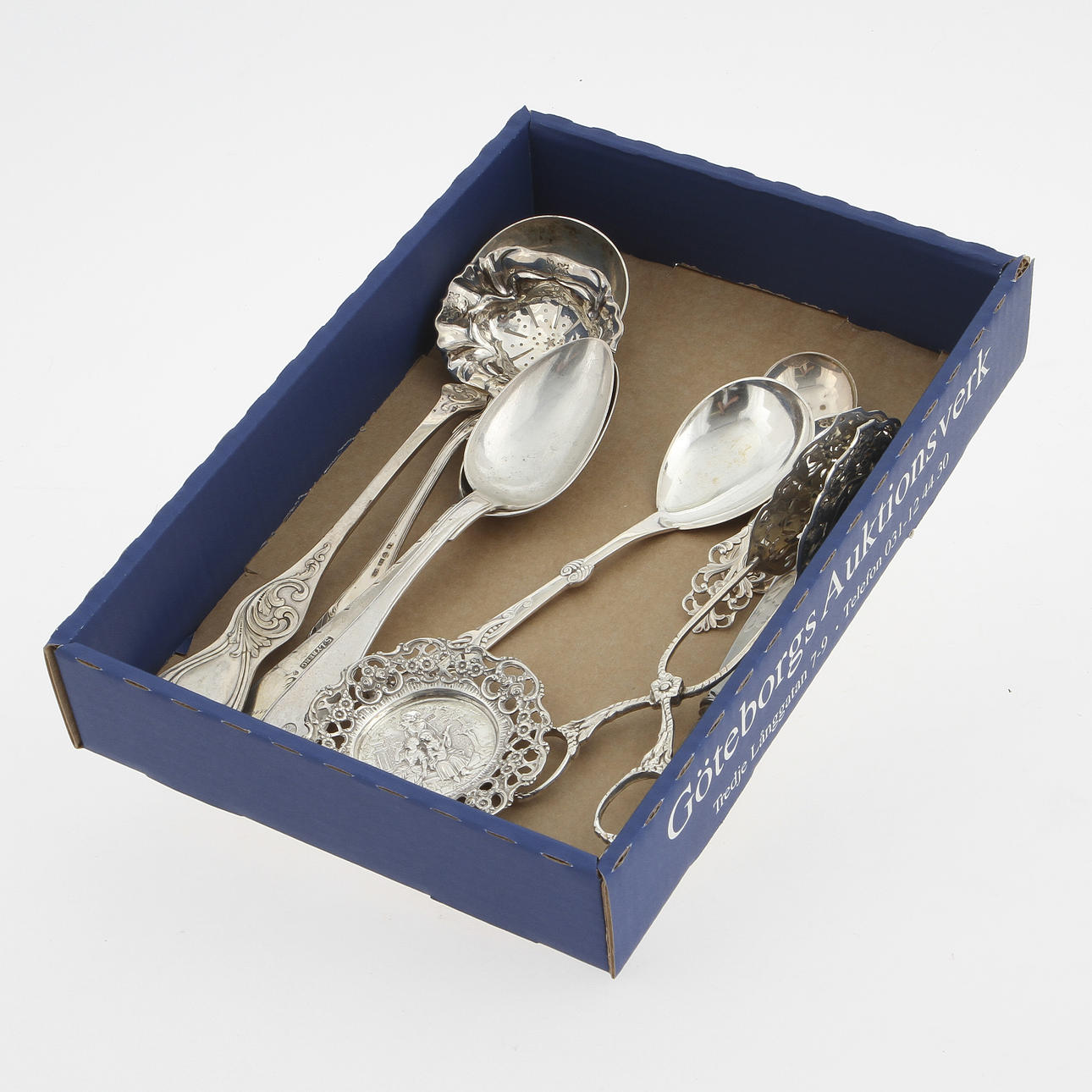 SILVER, 10 delar, ca 450 gram.