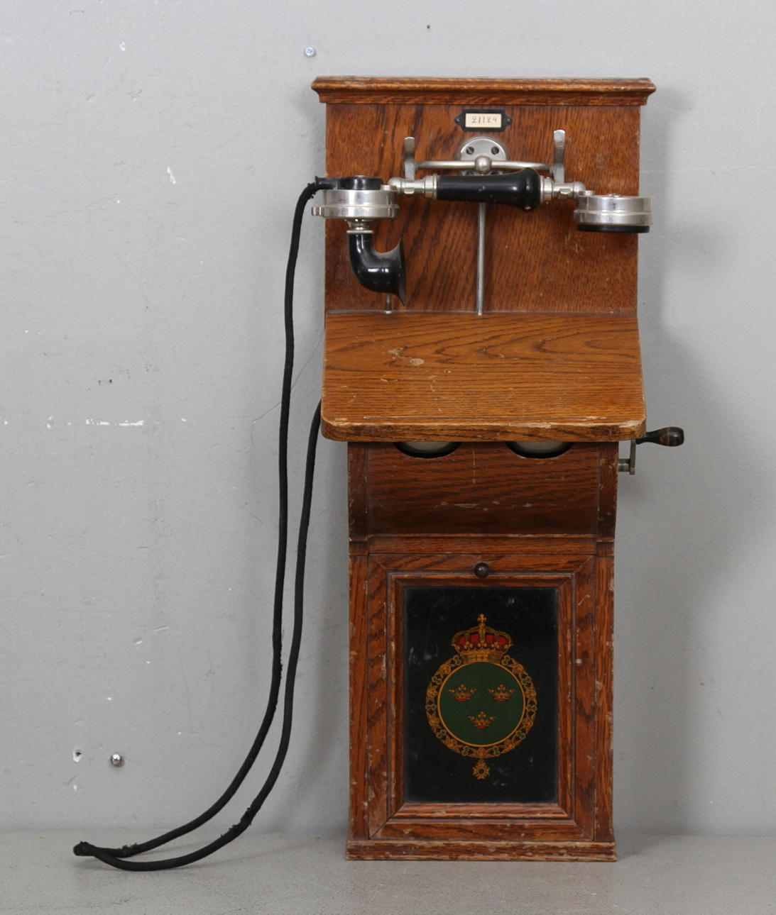 VÄGGTELEFON, tidigt 1900-tal.