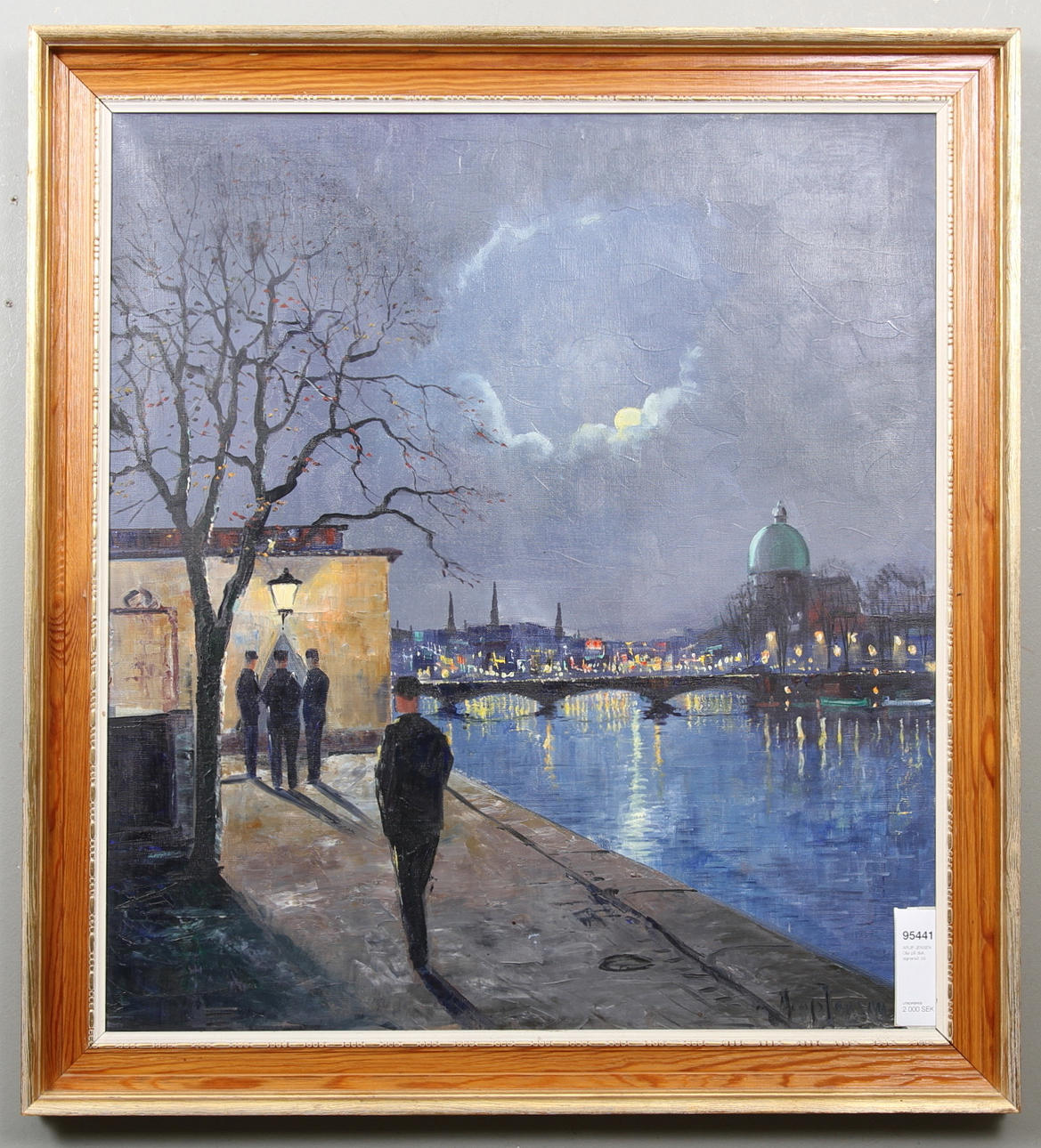 ARUP JENSEN. Olja på duk, signerad.