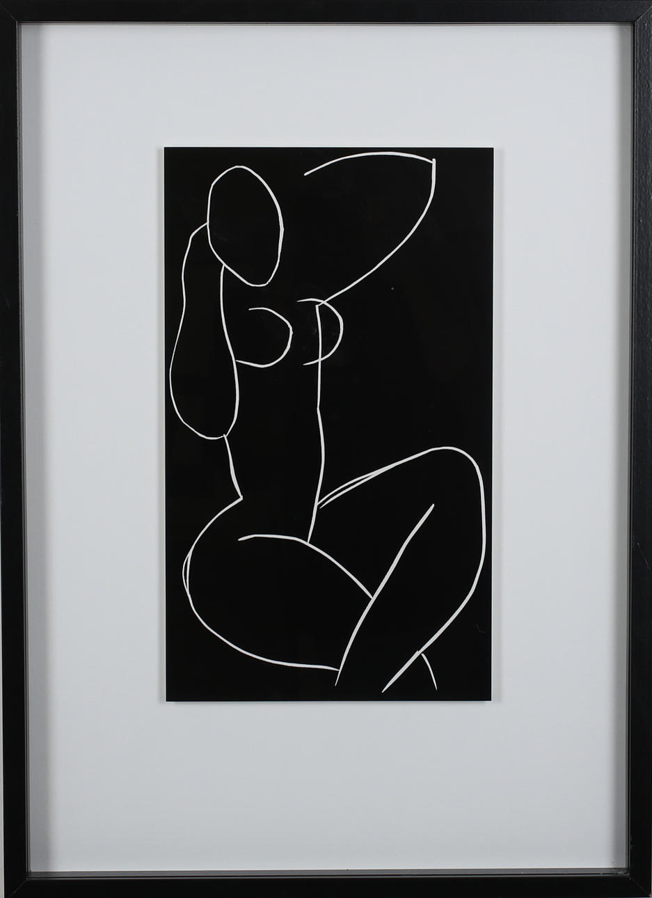 HENRI MATISSE. EFTER. Modell. Offsettryck. Osignerad.